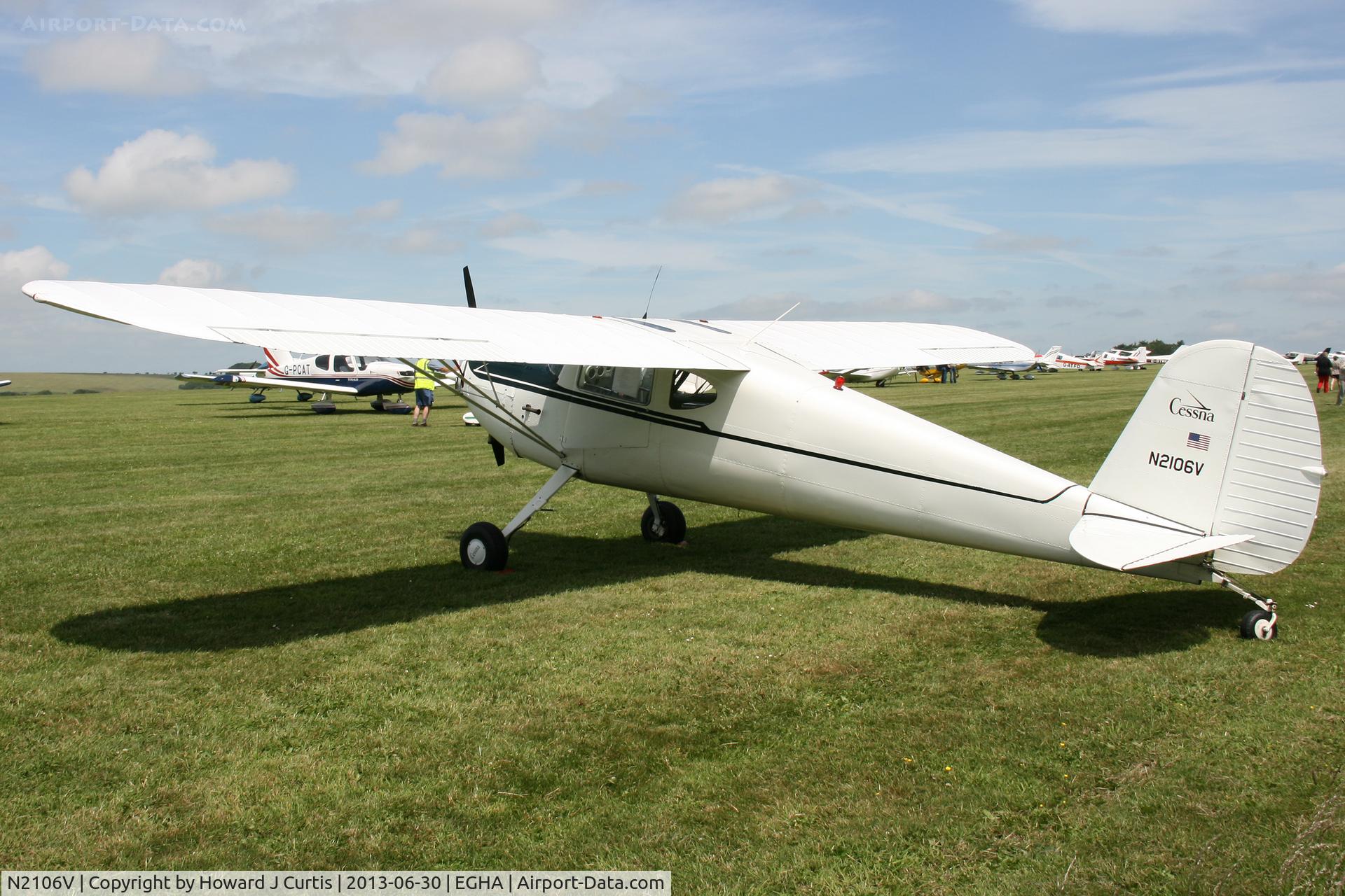 N2106V, 1948 Cessna 120 C/N 14627, Privately owned, at the Pooley's Day Fly-In.