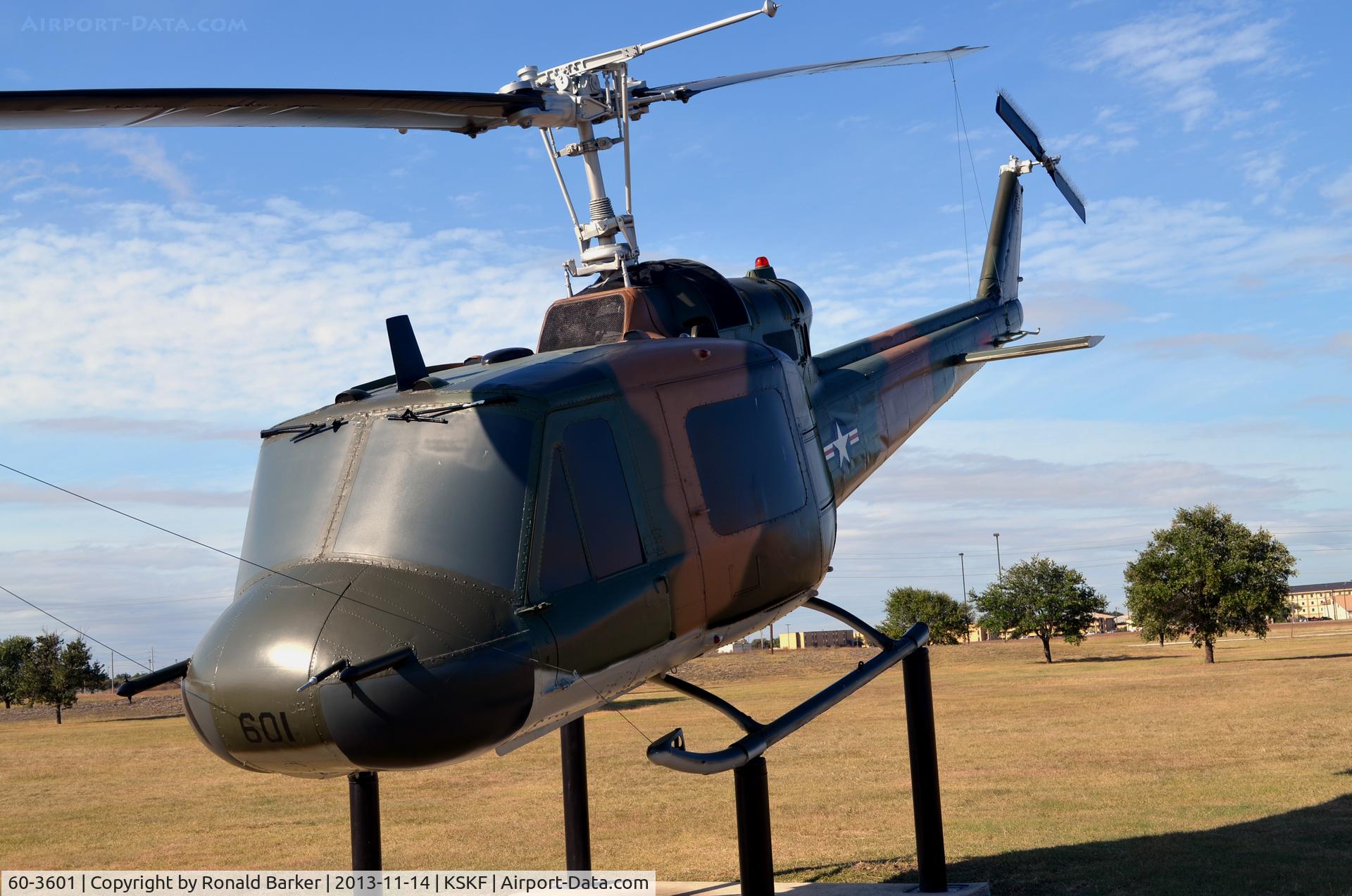 60-3601, 1960 Bell UH-1B-BF Iroquois C/N 247, LMTC, TX