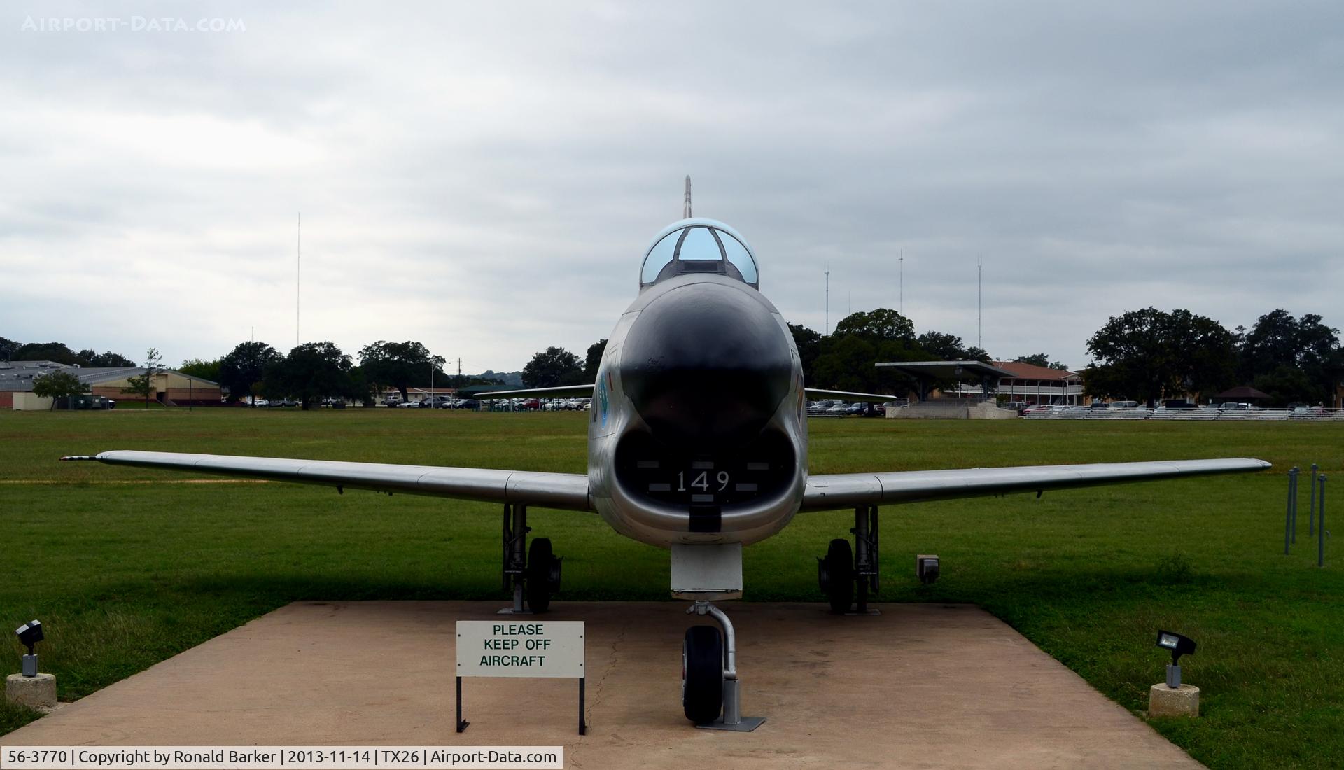 56-3770, North American F-86D C/N 190-173, Camp Mabry, TX
