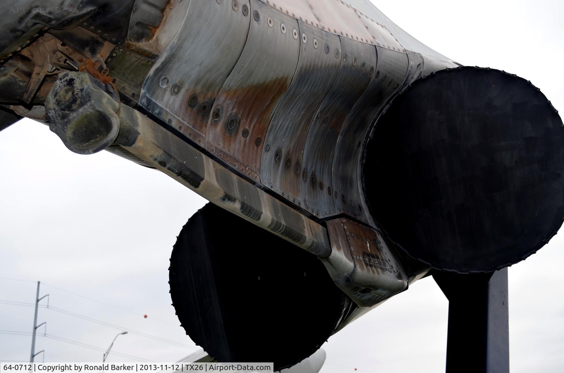 64-0712, 1964 McDonnell F-4C Phantom II C/N 969, Burner cans, Camp Mabry, TX