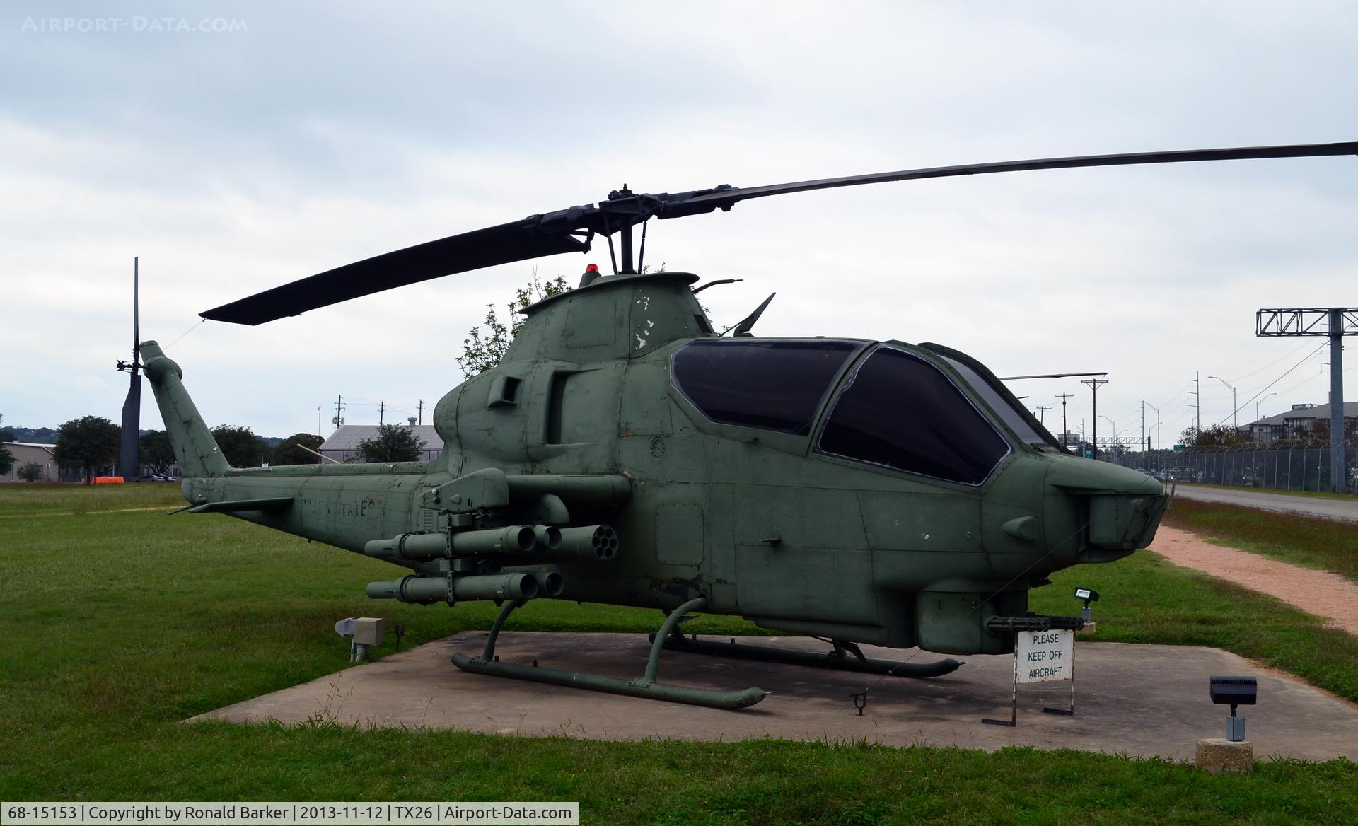 68-15153, 1968 Bell AH-1G Cobra C/N 20687, Camp Mabry, TX