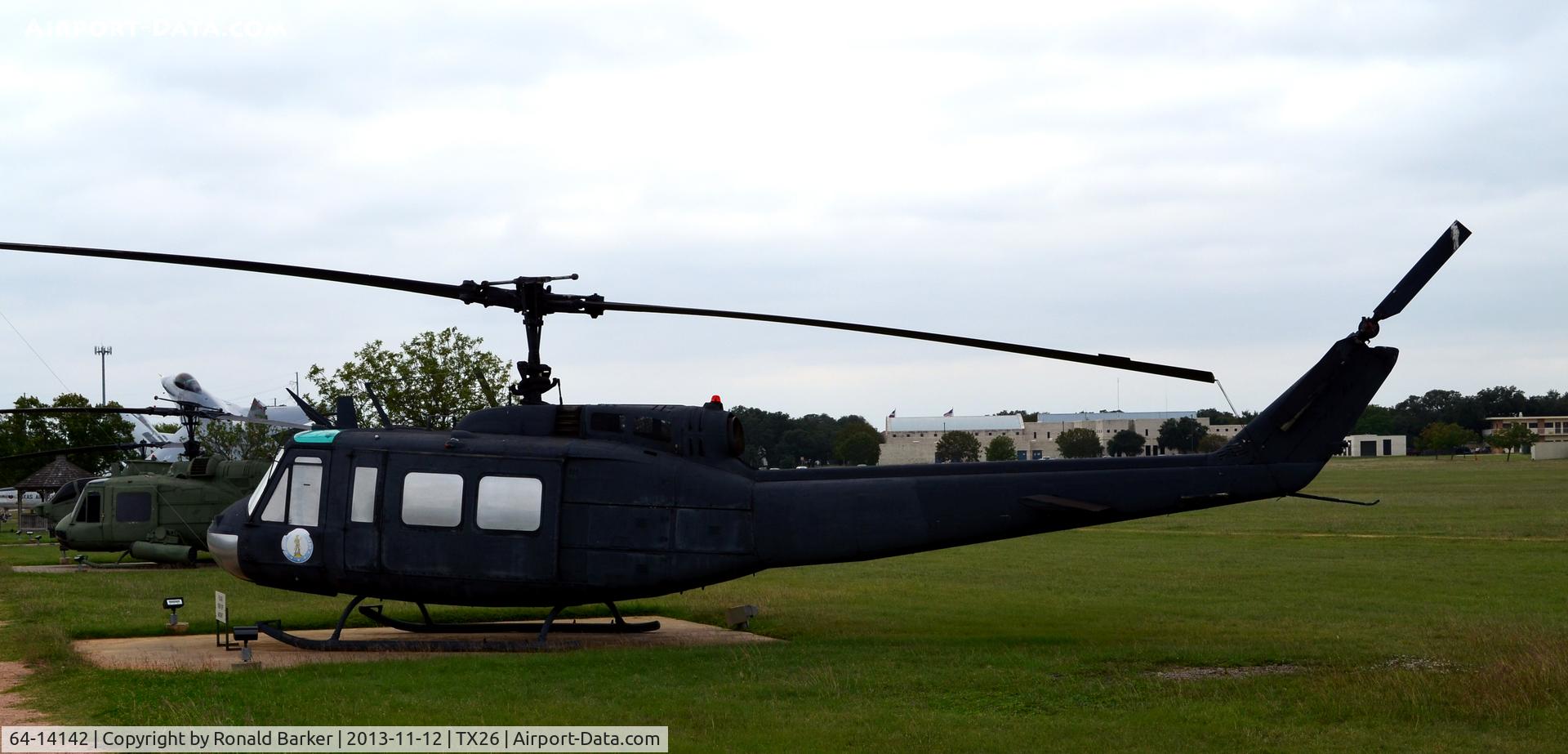 64-14142, 1964 Bell UH-1M Iroquois C/N 1266, UH-1M shown as 16189, Camp Mabry, TX