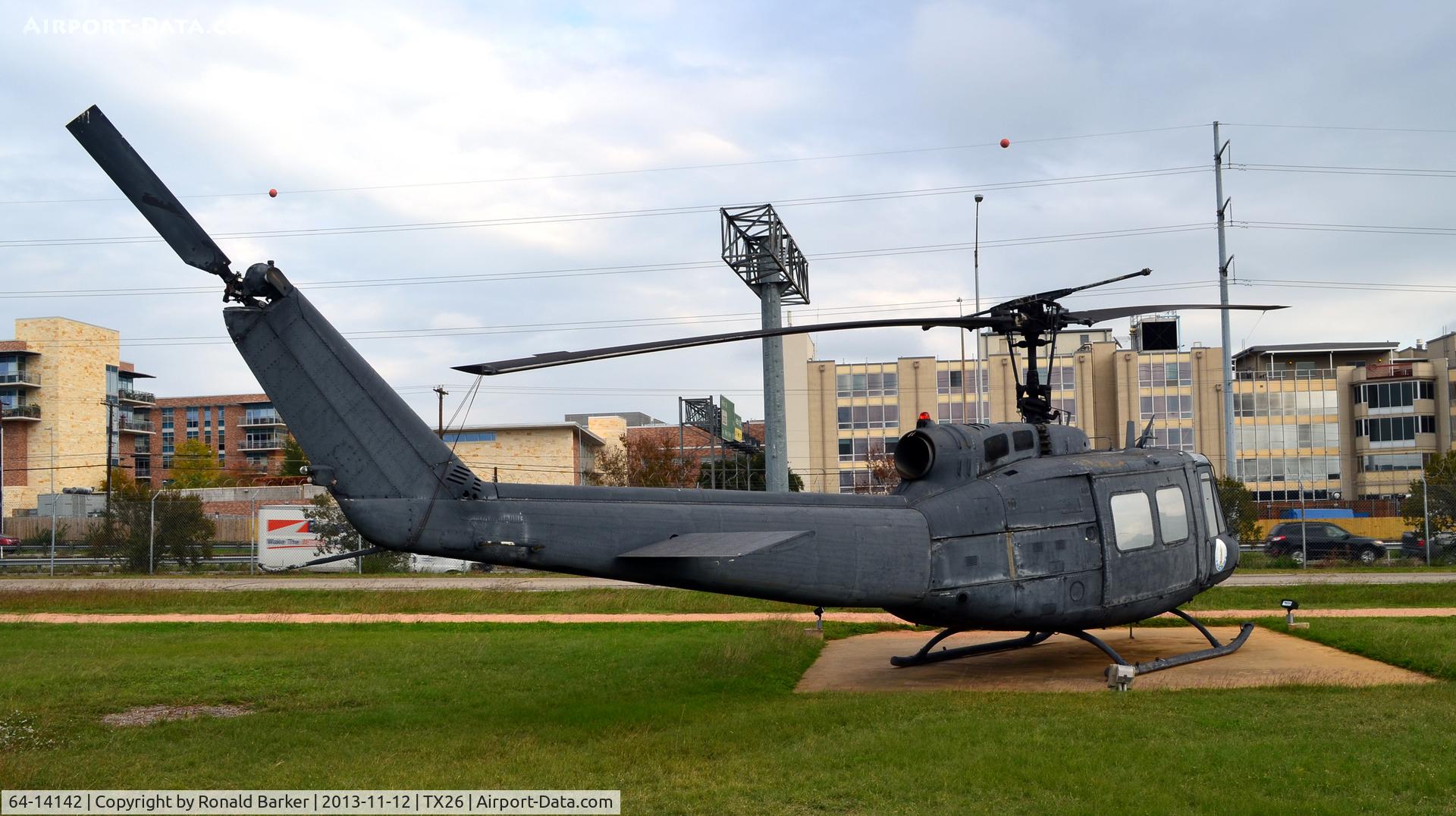 64-14142, 1964 Bell UH-1M Iroquois C/N 1266, UH-1M shown as 16189, Camp Mabry, TX