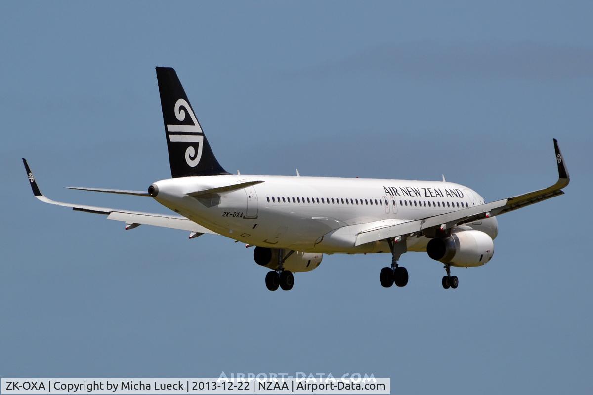 ZK-OXA, 2013 Airbus A320-232 C/N 5269, At Auckland