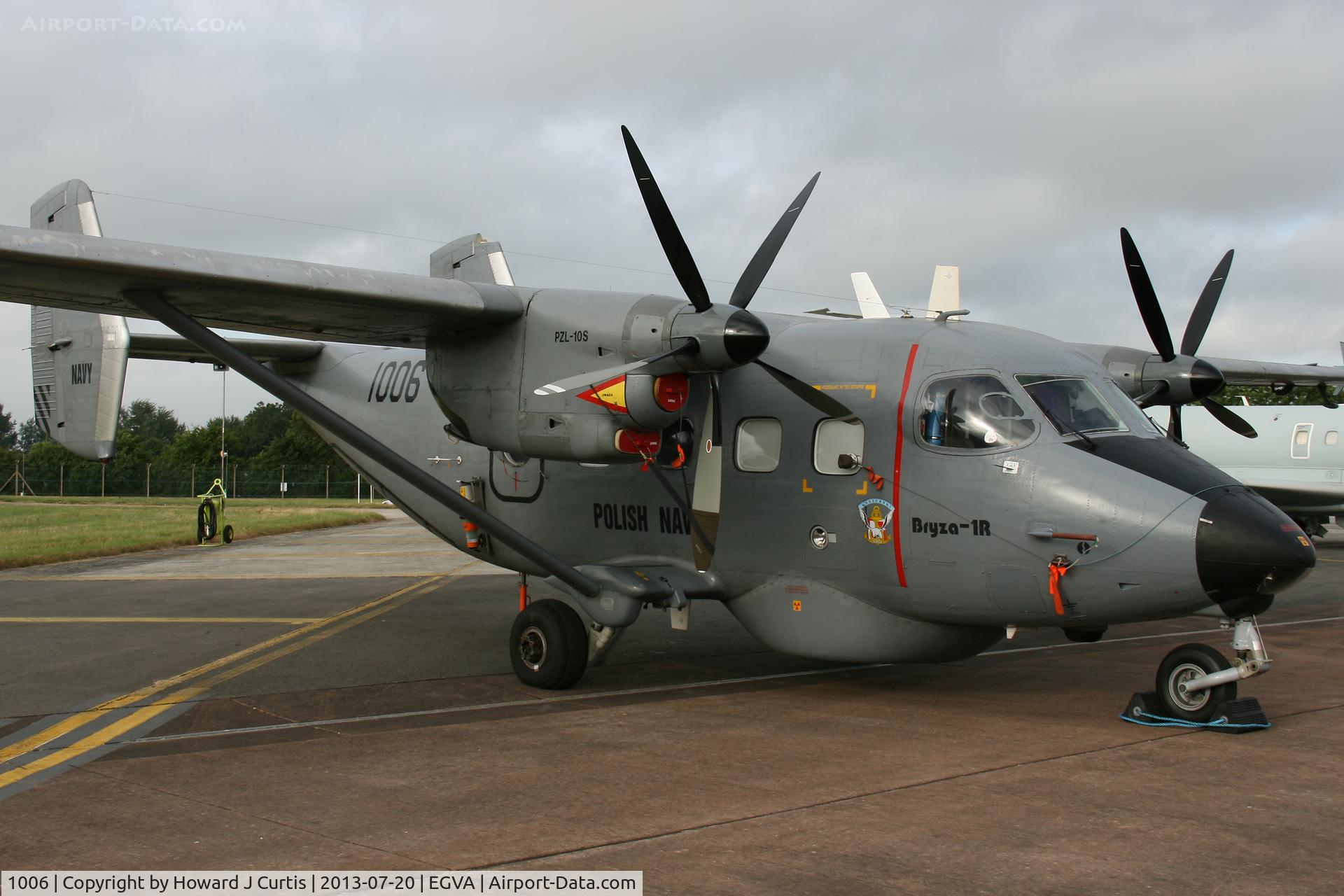 1006, PZL-Mielec M-28B1R Bryza 1R C/N AJG001-04, Polish Navy. At the Royal International Air Tattoo 2013.