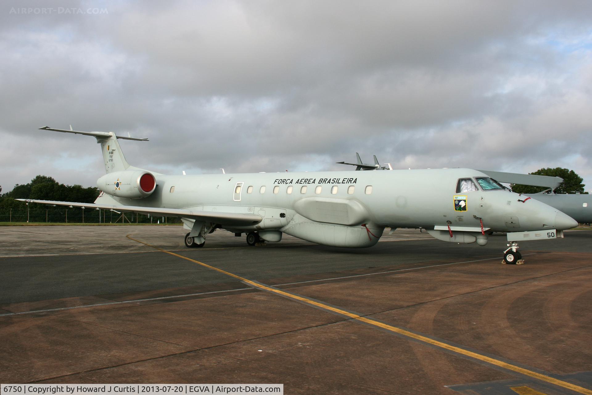 6750, 1999 Embraer R-99B (EMB-145RS) C/N 145140, At the Royal International Air Tattoo 2013.
