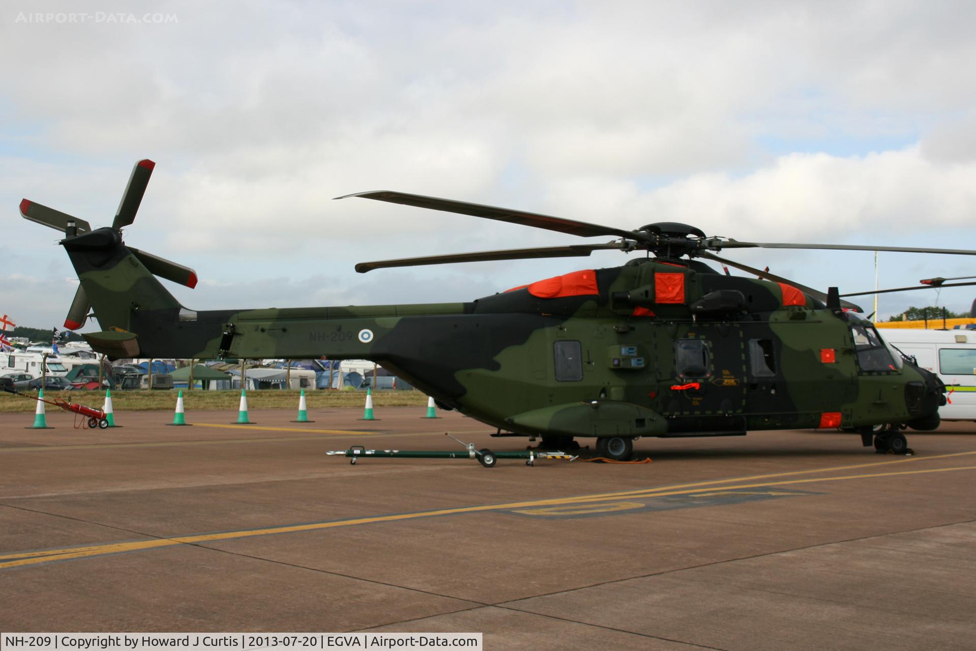 NH-209, 2010 NHI NH-90 TTH Caiman C/N 1084, Finnish Army. At the Royal International Air Tattoo 2013.