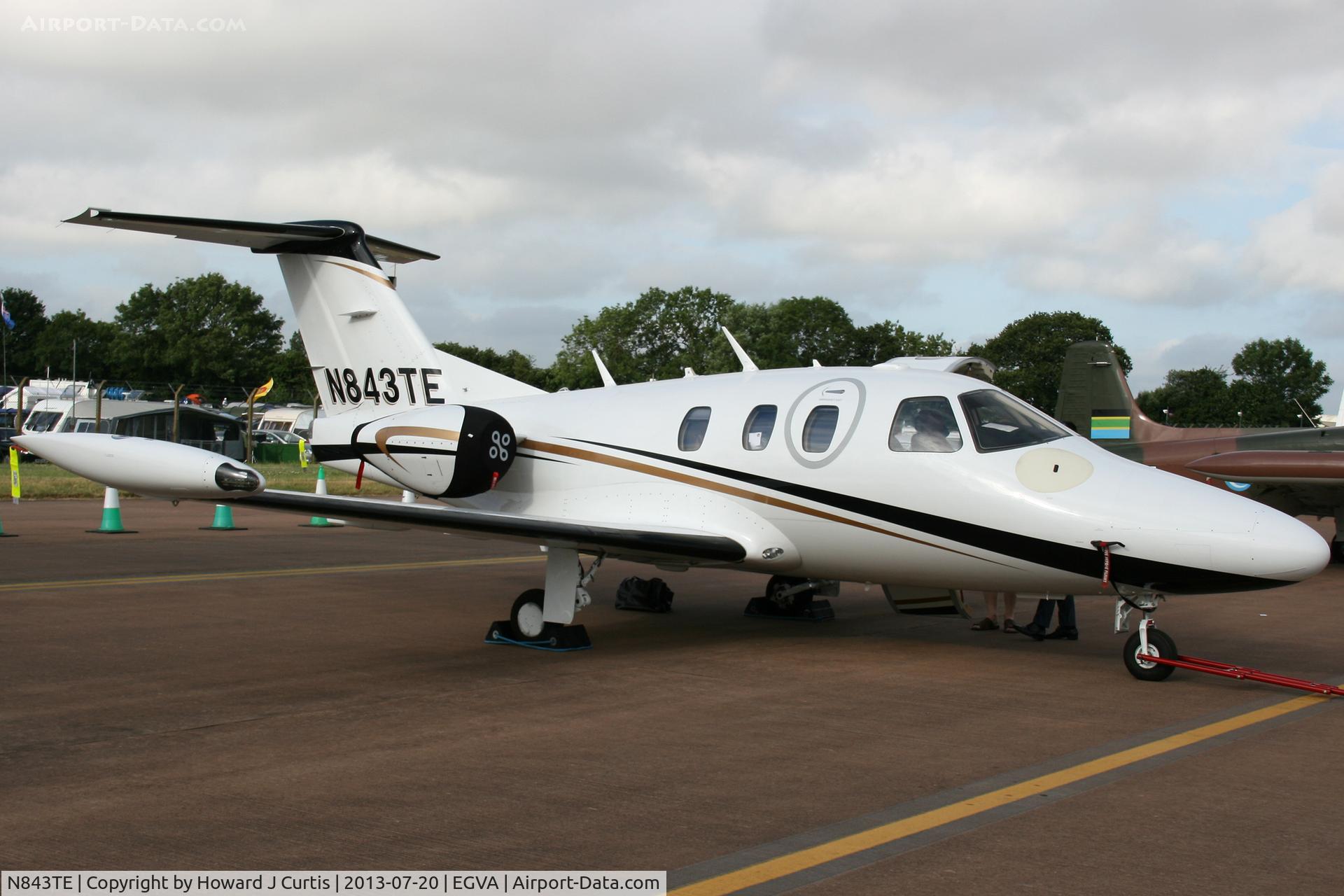 N843TE, 2007 Eclipse Aviation Corp EA500 C/N 000072, At the Royal International Air Tattoo 2013.