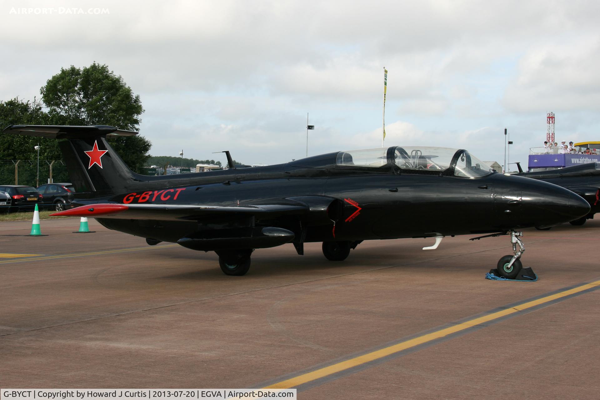 G-BYCT, 1973 Aero L-29 Delfin C/N 395142, At the Royal International Air Tattoo 2013.