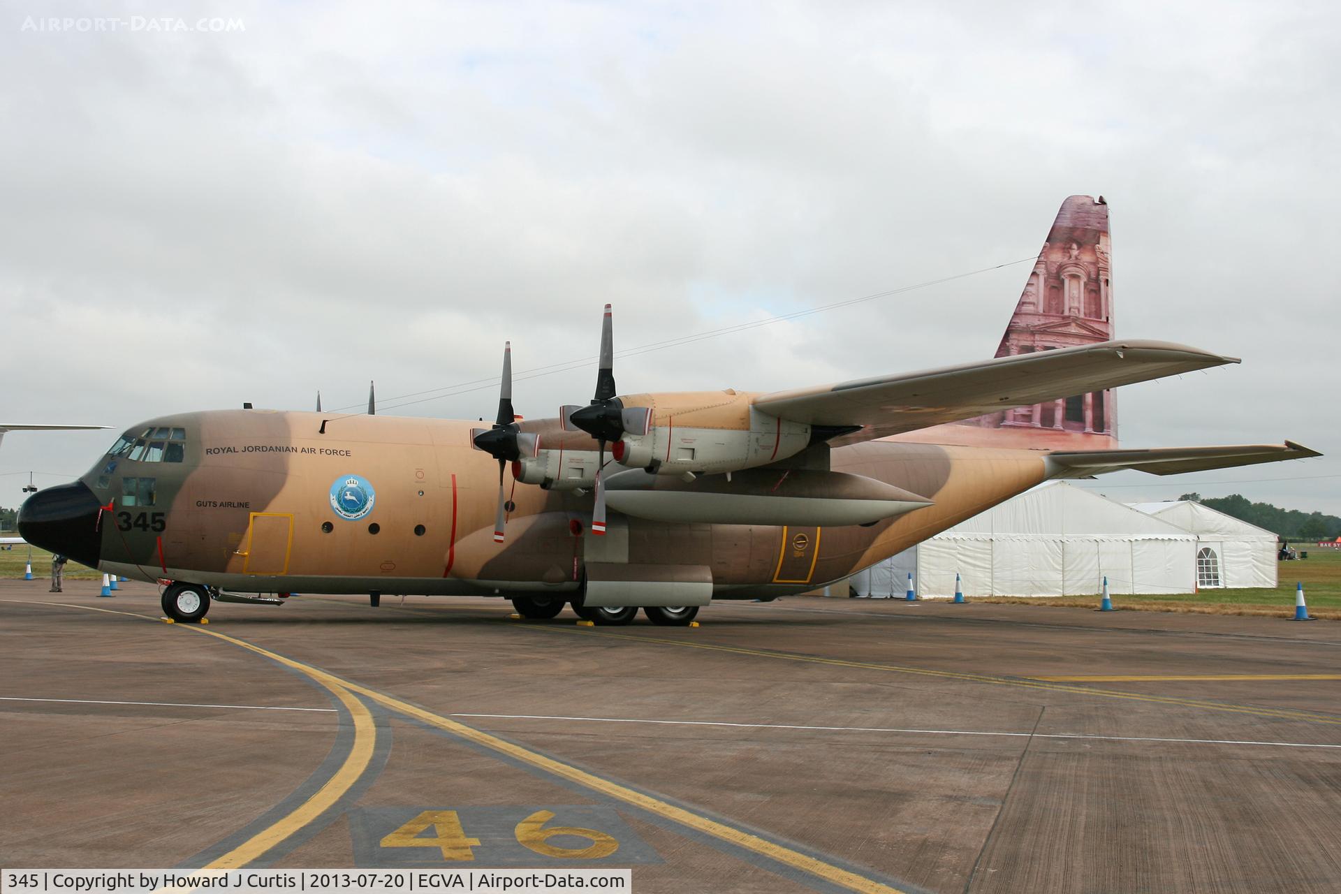 345, 1979 Lockheed C-130H Hercules C/N 382-4813, At the Royal International Air Tattoo 2013.