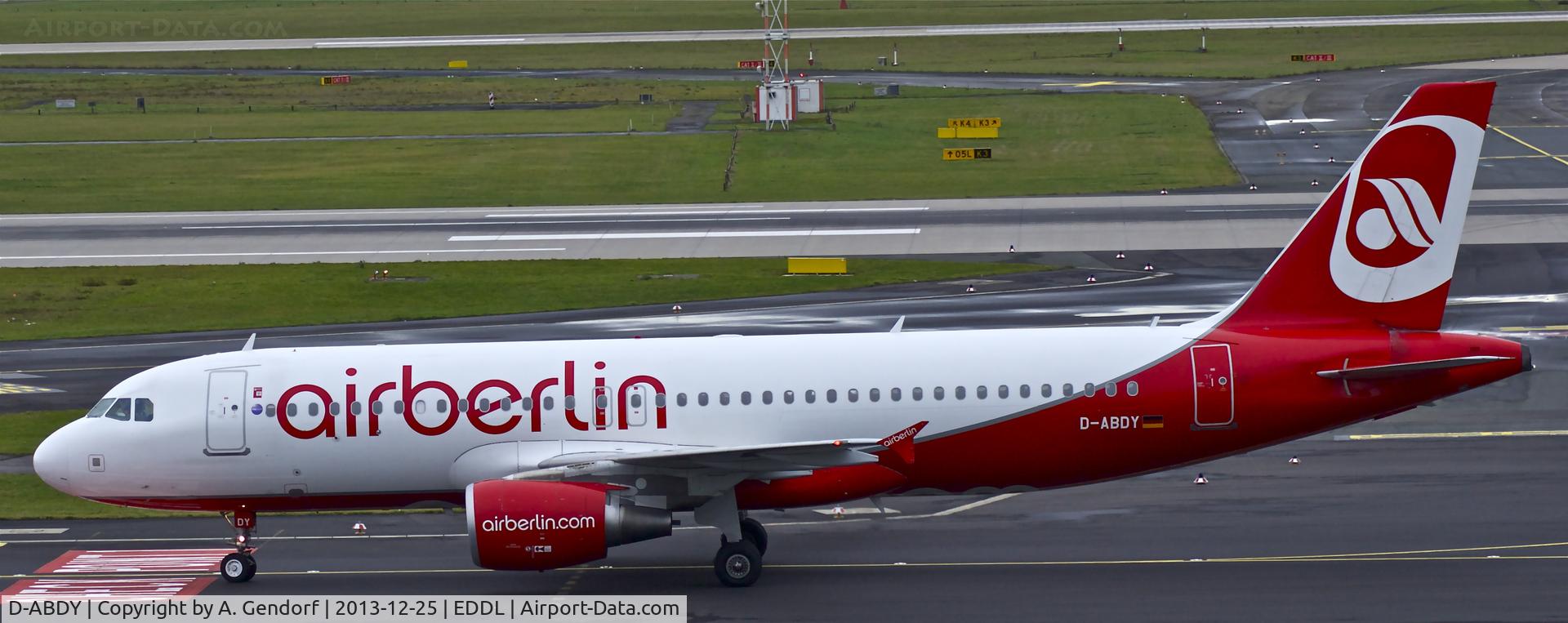 D-ABDY, 2009 Airbus A320-214 C/N 4013, Air Berlin, here at Düsseldorf Int´l(EDDL)