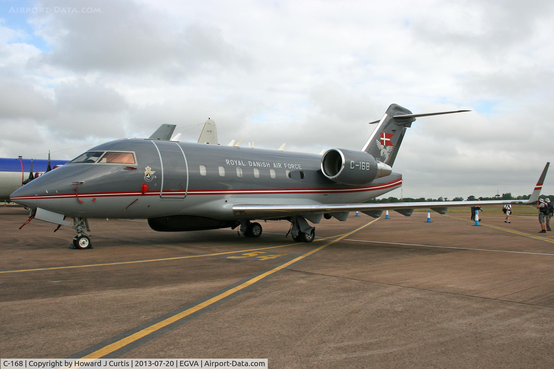 C-168, 2000 Bombardier Challenger 604 (CL-600-2B16) C/N 5468, Royal Danish AF. At the Royal International Air Tattoo 2013.
