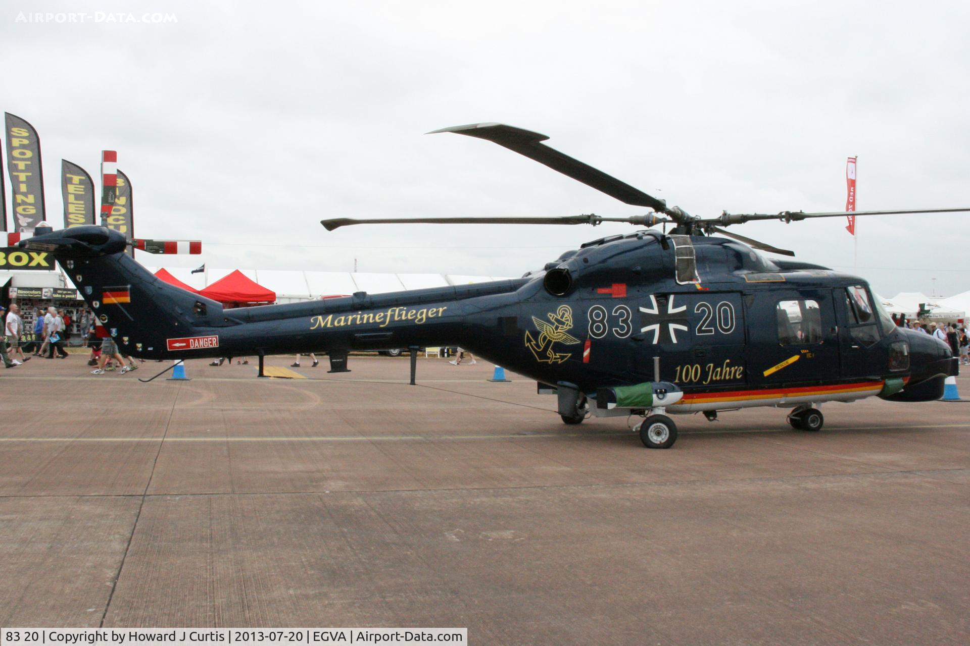 83 20, Westland Super Lynx Mk.88A C/N 388, Germany Navy. At the Royal International Air Tattoo 2013.