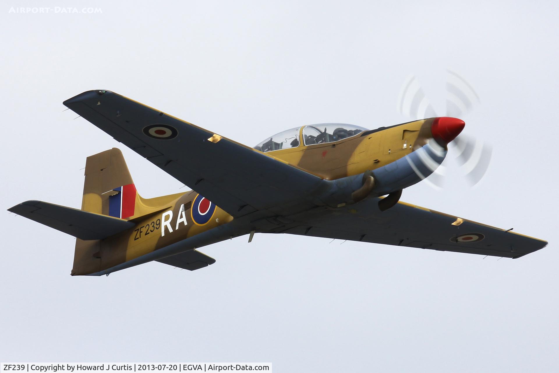 ZF239, 1990 Short S-312 Tucano T1 C/N S041/T39, At the Royal International Air Tattoo 2013.
