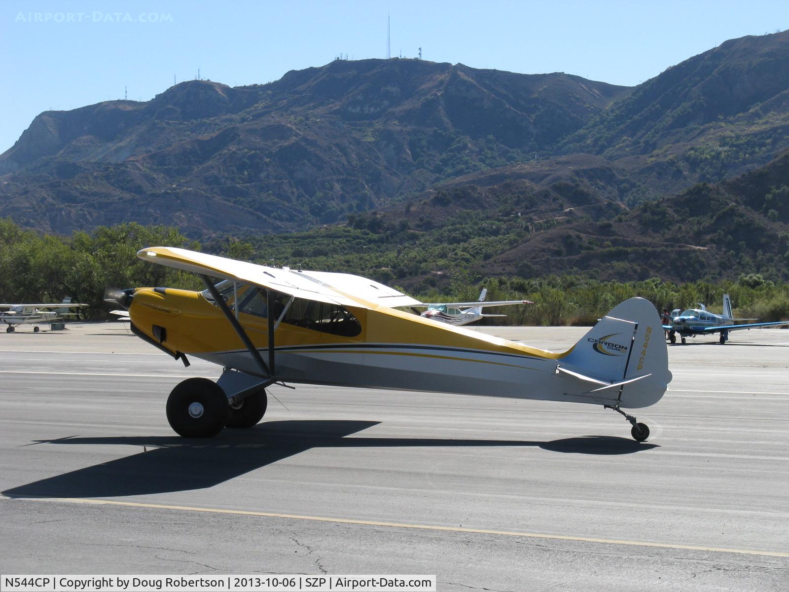 N544CP, 2012 Cub Crafters CC11-160 Carbon Cub SS C/N CC11-00204, 2012 Cubcrafters CC11-160 CARBON CUB SS LSA STOL, Lycoming based CC340 with O-320 cylinders rated for 180 hp for 5 minutes, 80 Hp cruise, wing Micro vortex generators, tundra tires, taxi