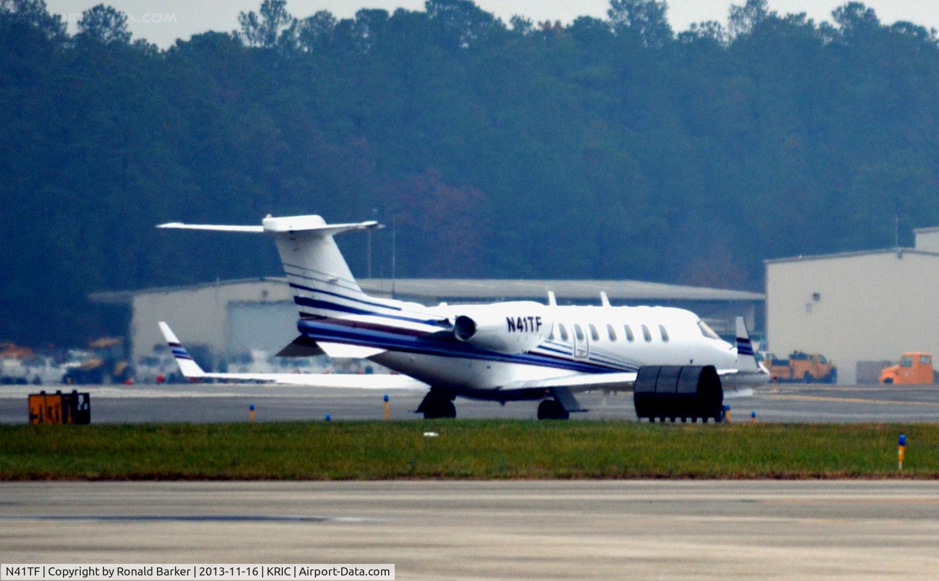 N41TF, 2001 Learjet Inc 45 C/N 175, Taxi RIC