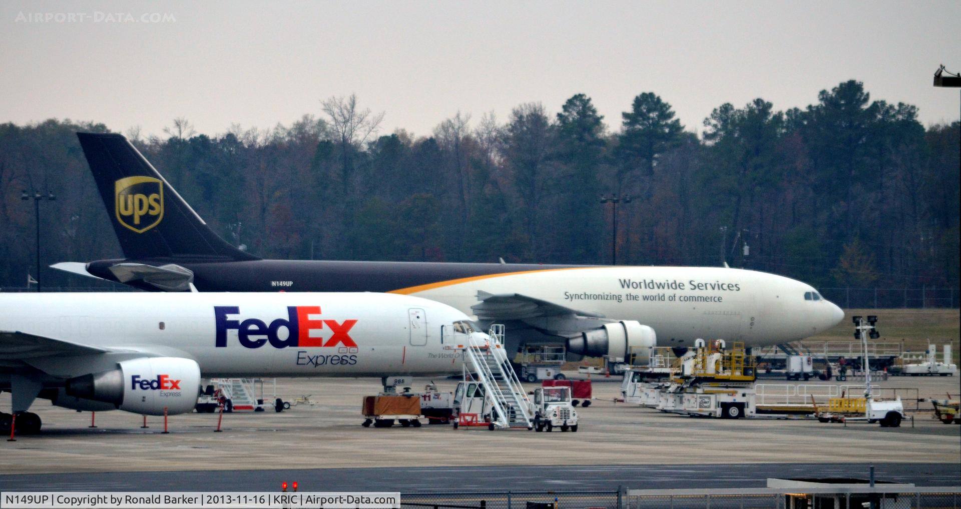 N149UP, 2003 Airbus A300F4-622R C/N 832, Cargo ramp RIC