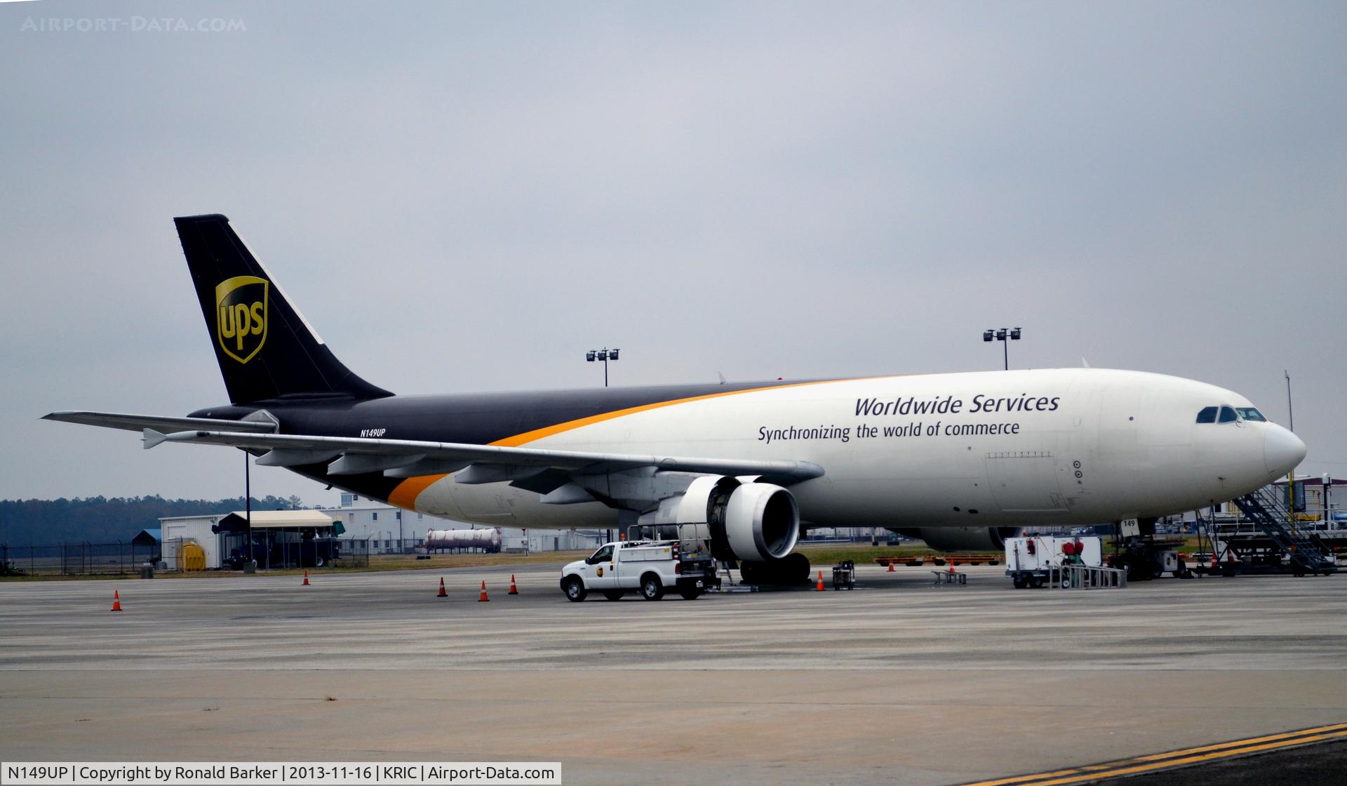 N149UP, 2003 Airbus A300F4-622R C/N 832, Cargo ramp RIC