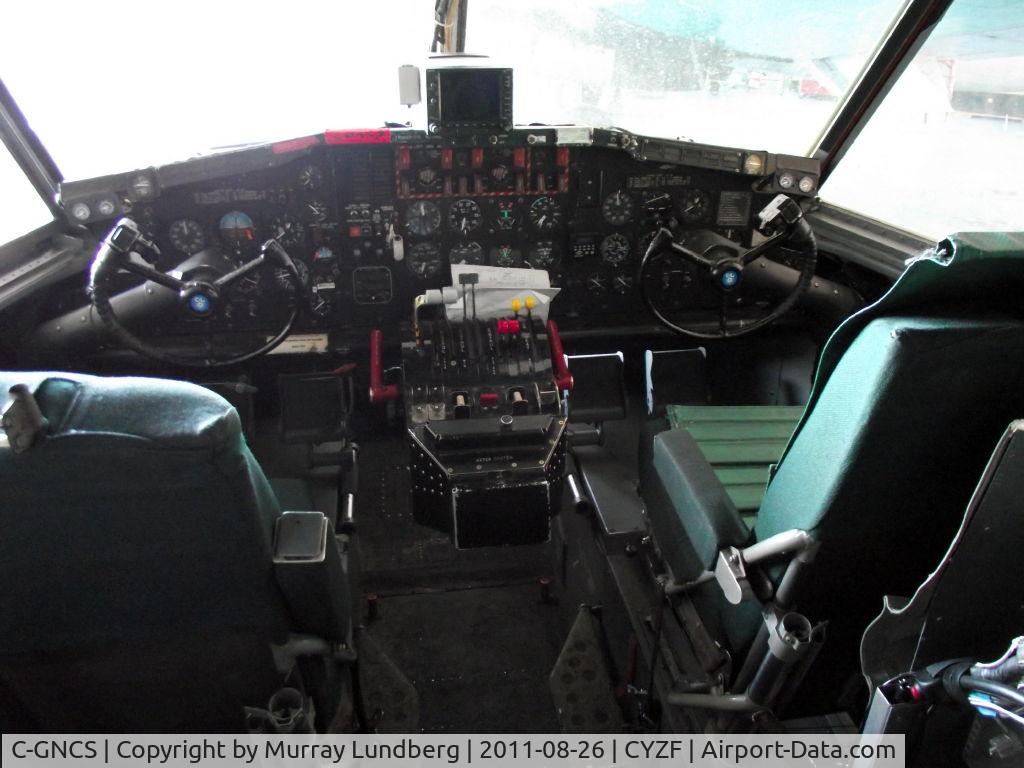 C-GNCS, 1969 Canadair CL-215-I (CL-215-1A10) C/N 1008, The cockpit of Tanker 215.