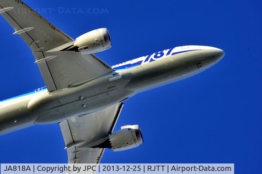 JA818A, 2012 Boeing 787-8 Dreamliner C/N 42243, ANA's B-787's Belly
