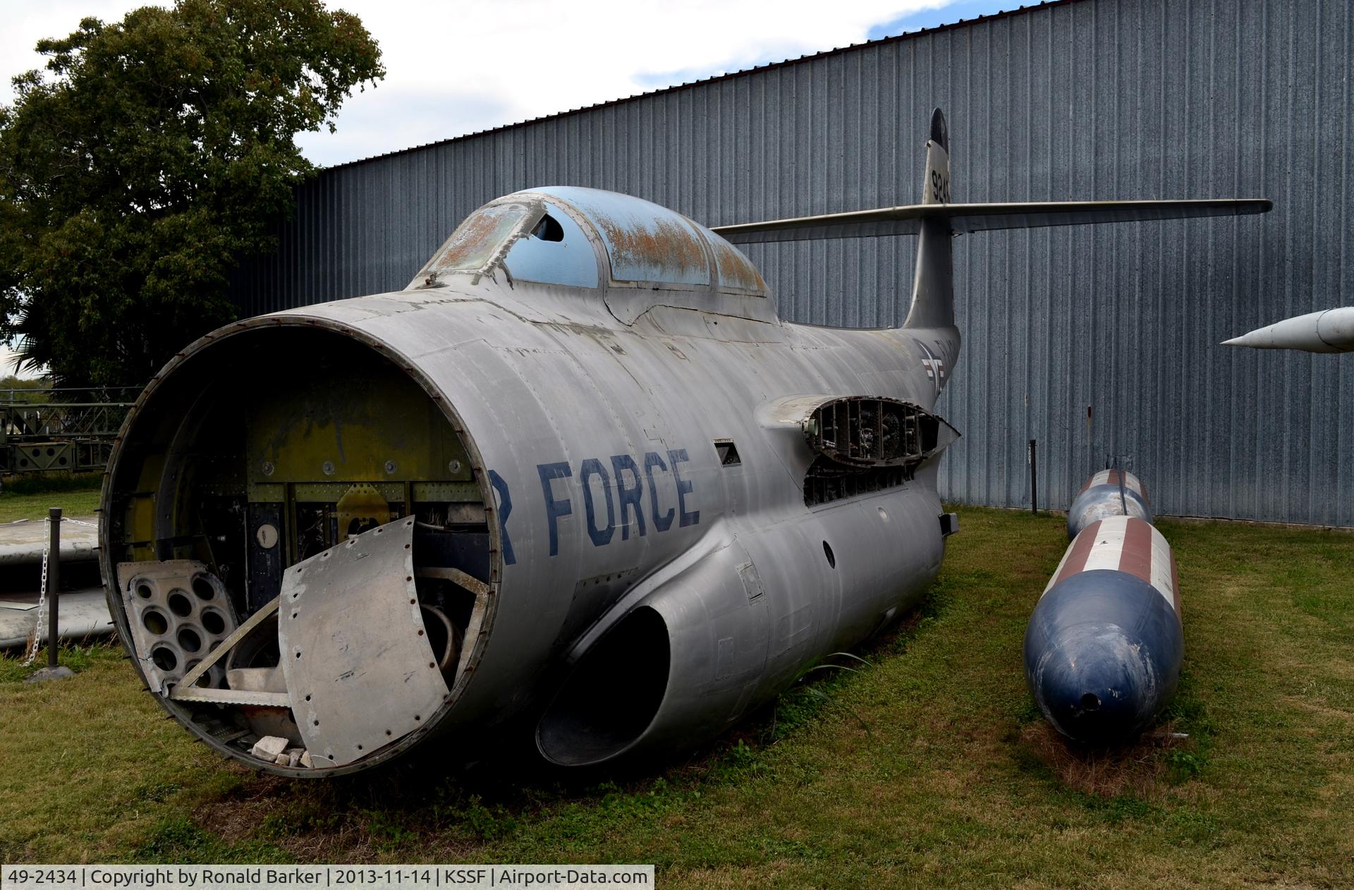 49-2434, 1949 Northrop F-89B Scorpion C/N Not found 49-2434, disassembled F-89, Texas Air Museum