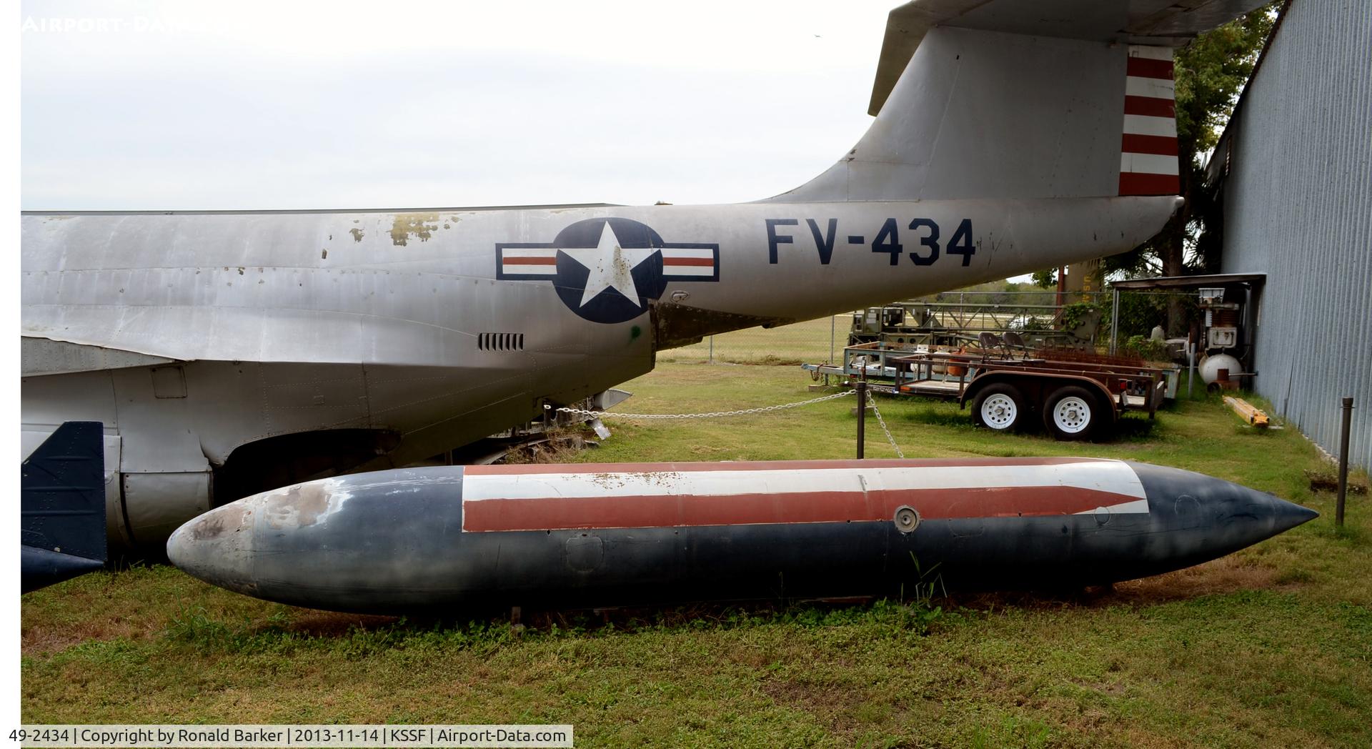 49-2434, 1949 Northrop F-89B Scorpion C/N Not found 49-2434, Disassembled F-89, Texas Air Museum