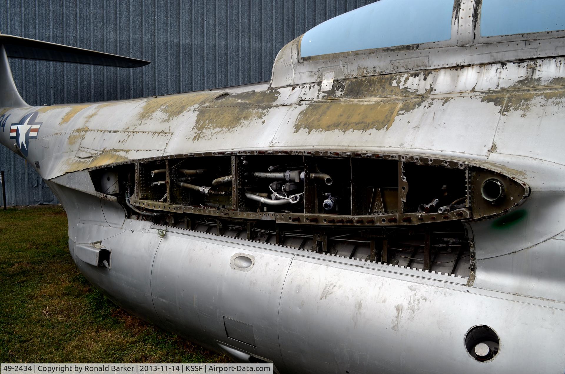 49-2434, 1949 Northrop F-89B Scorpion C/N Not found 49-2434, Disassembled F-89, Texas Air Museum
