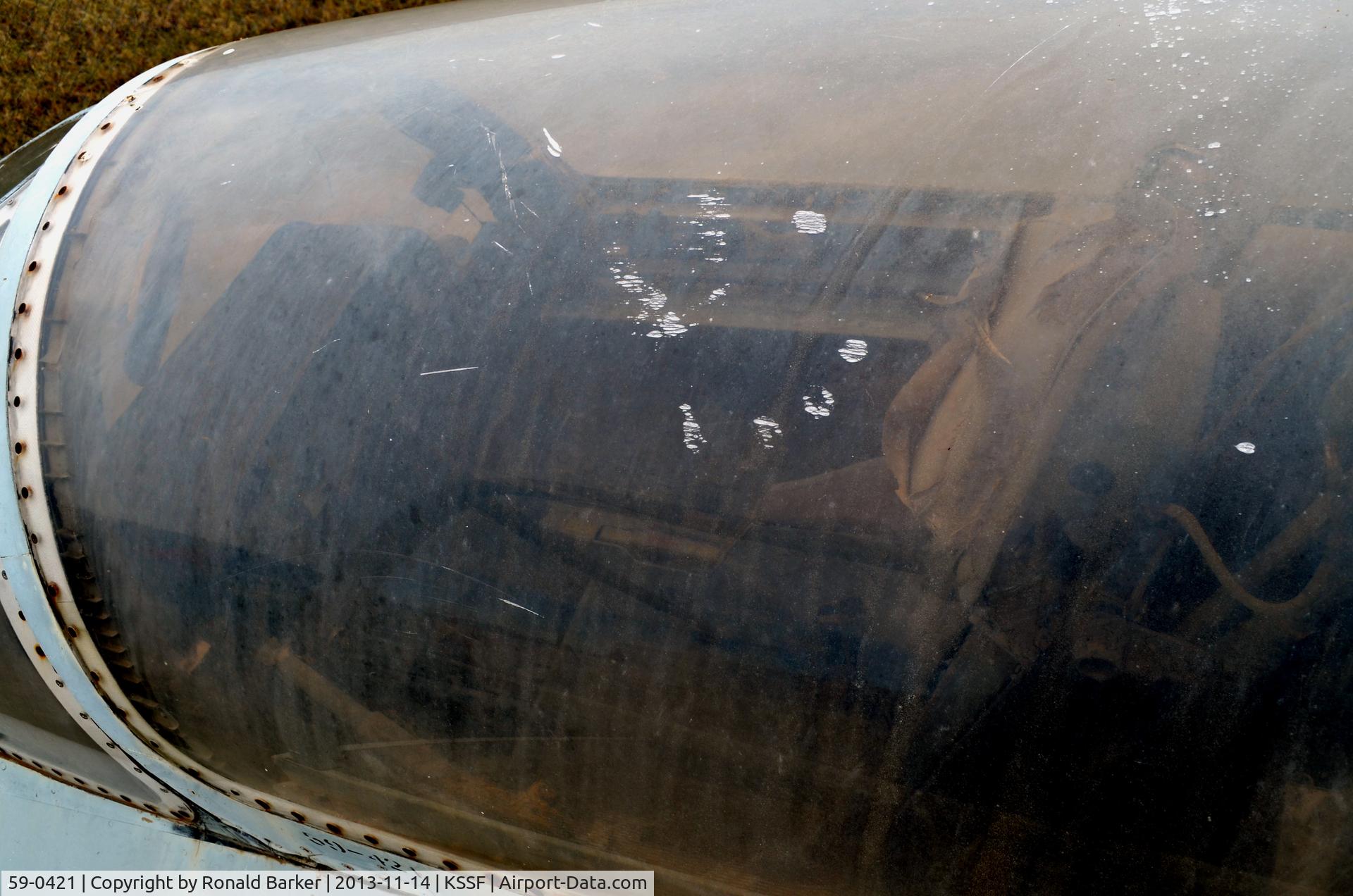 59-0421, 1959 McDonnell F-101B-115-MC Voodoo C/N 745, Canopy F-101, Texas Air Museum