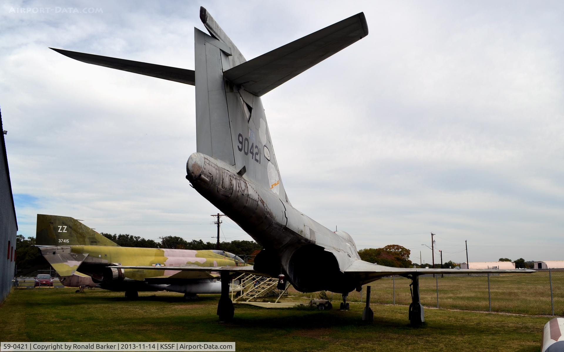 59-0421, 1959 McDonnell F-101B-115-MC Voodoo C/N 745, Tail section F-101, Texas Air Museum