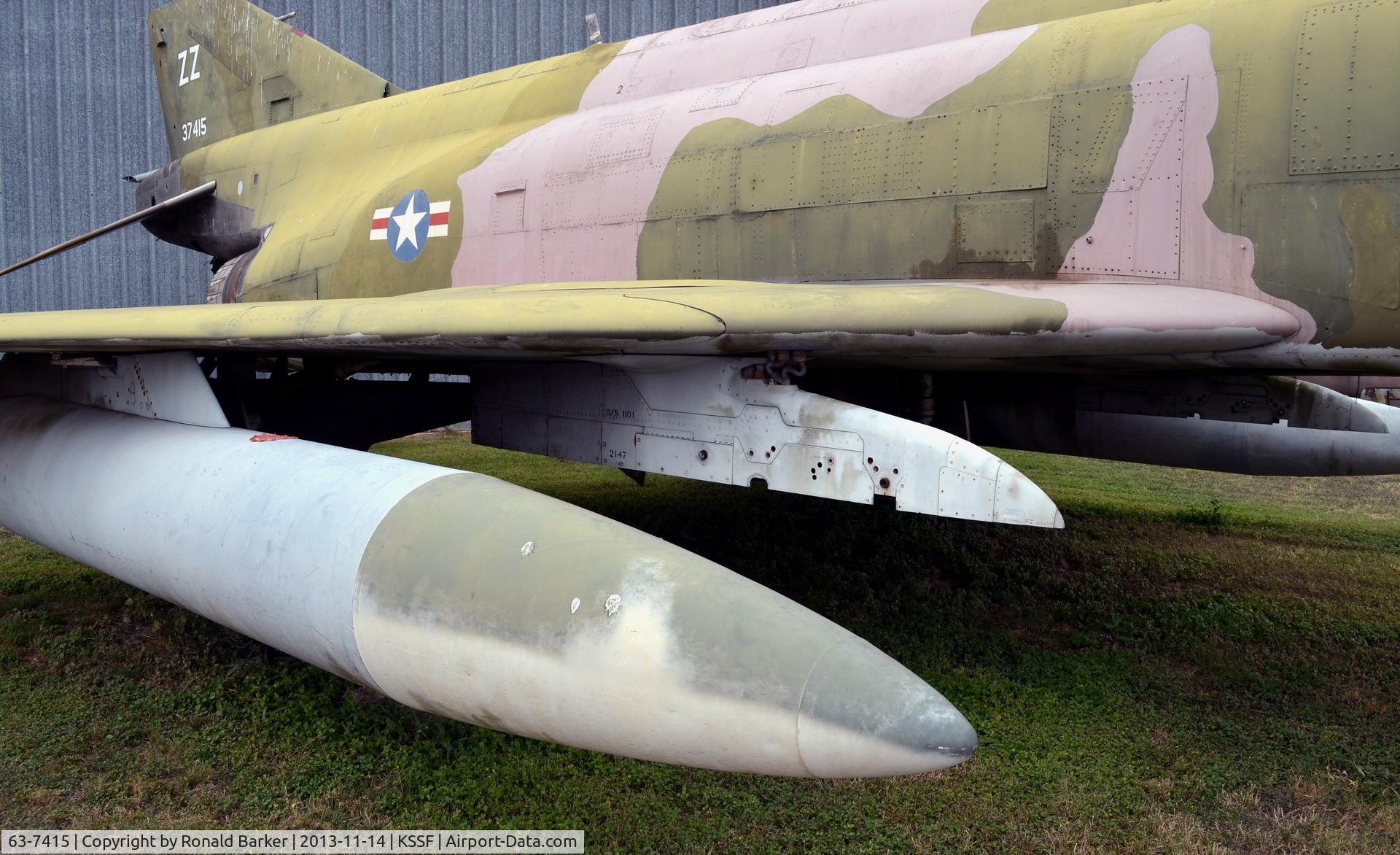 63-7415, 1963 McDonnell F-4C Phantom II C/N 342, Right 370 drop tank, F-4C, Texas Air Museum