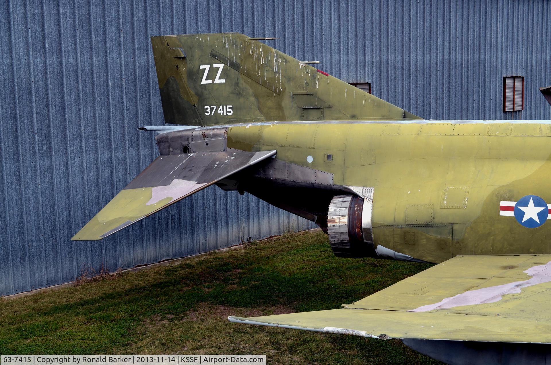 63-7415, 1963 McDonnell F-4C Phantom II C/N 342, Tail section F-4C, Texas Air Museum