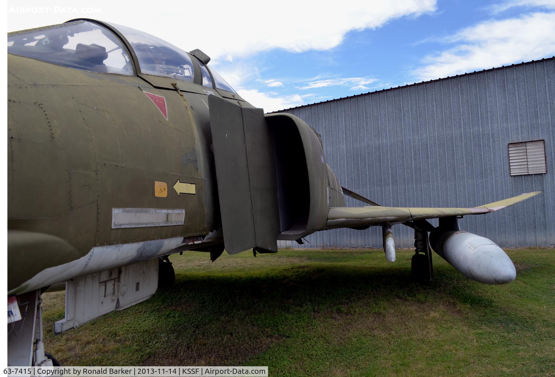 63-7415, 1963 McDonnell F-4C Phantom II C/N 342, Looking down the left side of an F-4C, Texas Air Museum