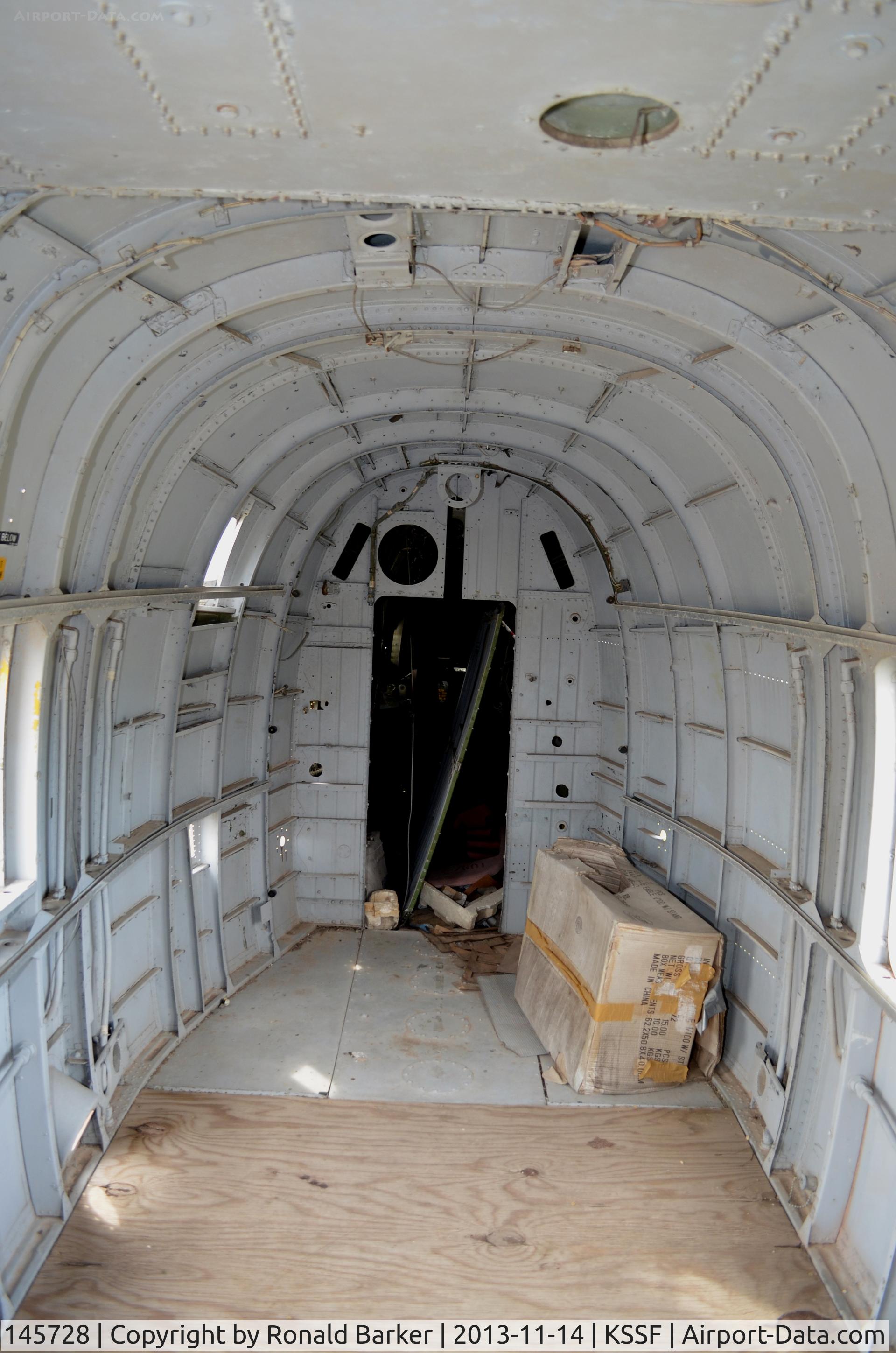 145728, Sikorsky UH-34E Seahorse C/N 58-896, Inside of a UH-34E, Texas Air Museum