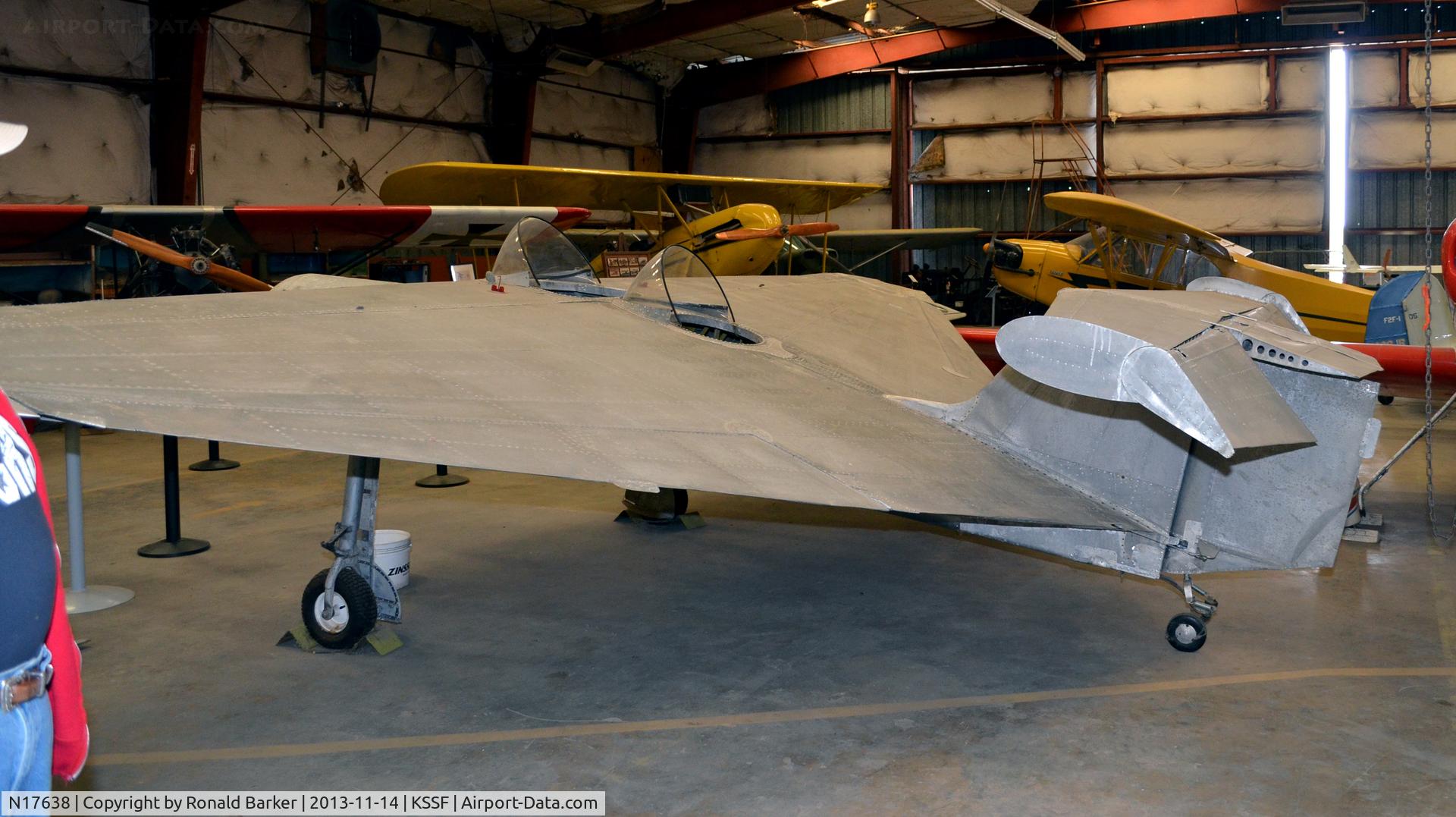 N17638, Eichman Ellis V AEROBAT 1-A C/N 1, Rear view of Aerobat, Texas Air Museum