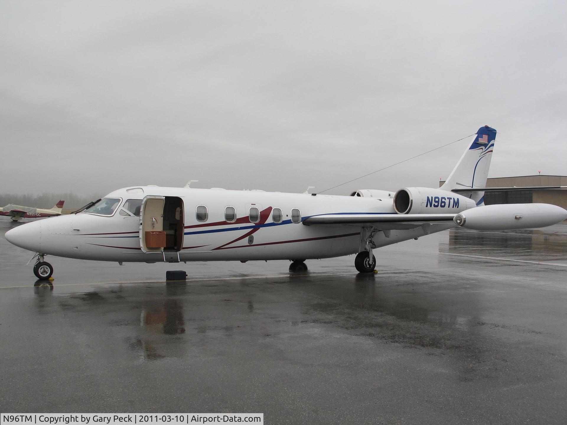 N96TM, 1979 Israel Aircraft Industries IAI-1124 Westwind C/N 275, Picture taken at Mid-Ohio Valley Regional Airport, Parkersburg, WV. Business trip heading to Pettersburg Va & Florence South Carolina. March 2011
