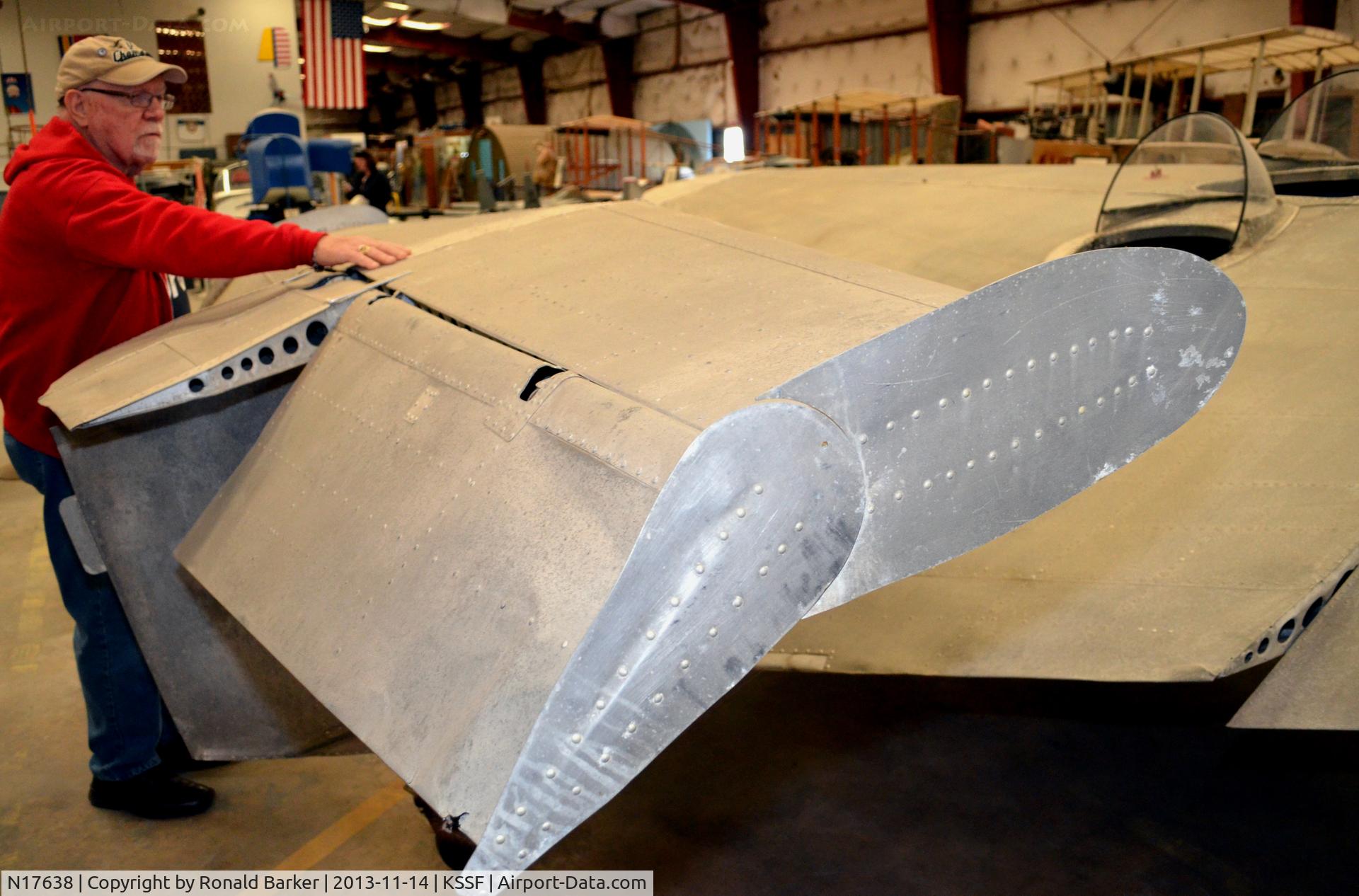 N17638, Eichman Ellis V AEROBAT 1-A C/N 1, Right rear tail surface Aerobat, Texas Air Museum