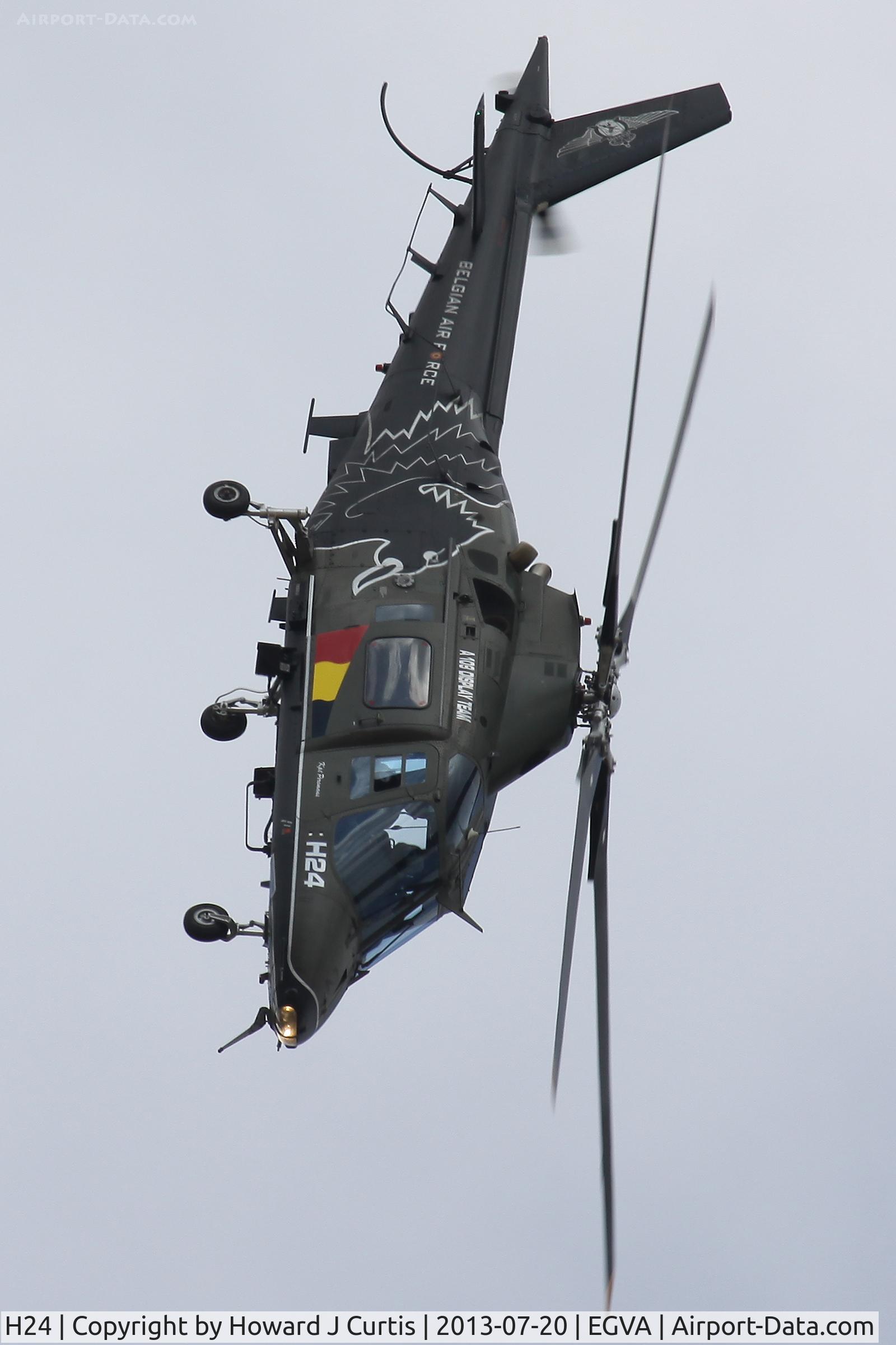 H24, Agusta A-109BA C/N 0324, Belgian Air Force. At the Royal International Air Tattoo 2013.