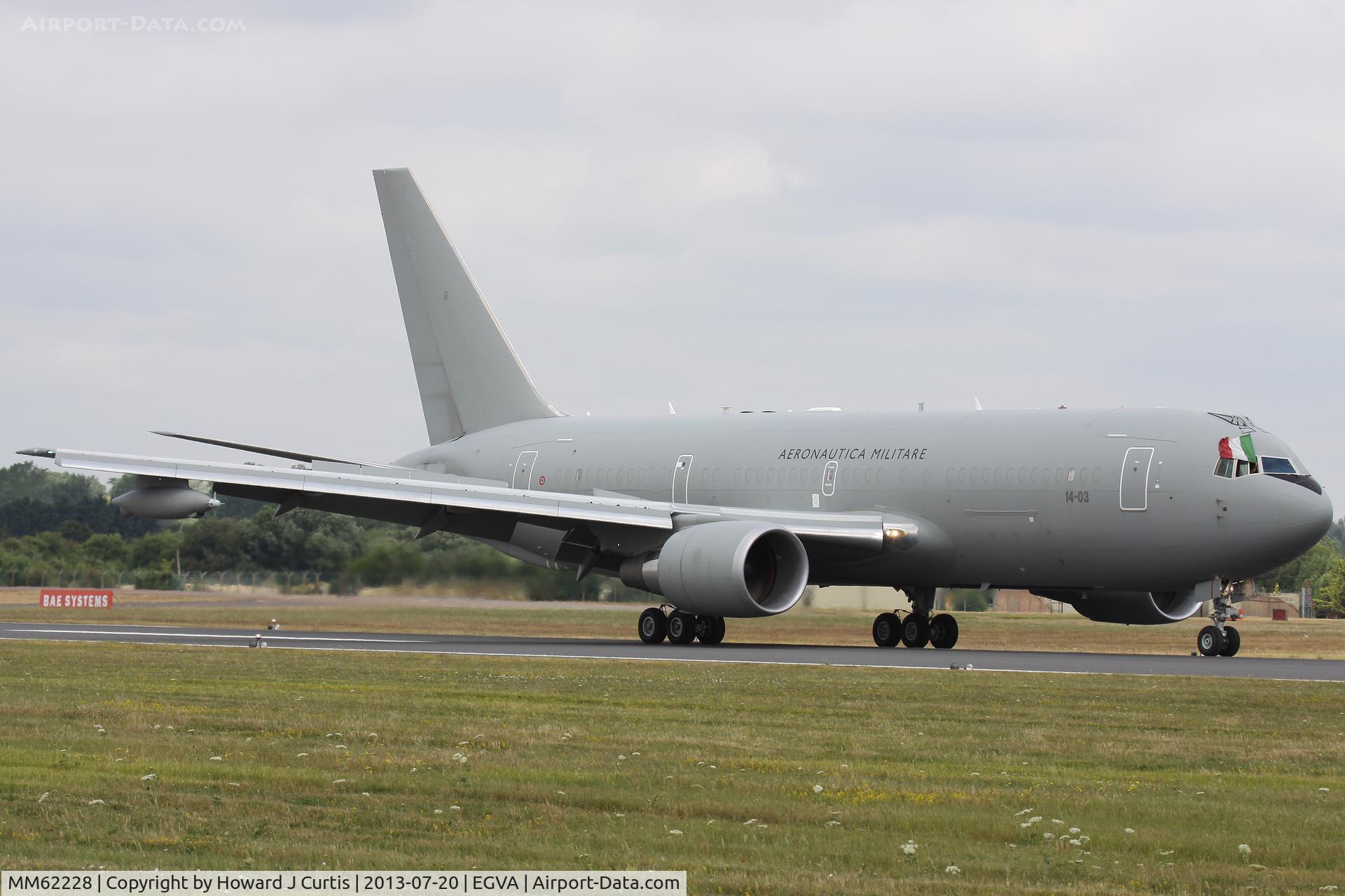 MM62228, 2006 Boeing KC-767A C/N 33688, Coded 14-03, Italian AF. At the Royal International Air Tattoo 2013.