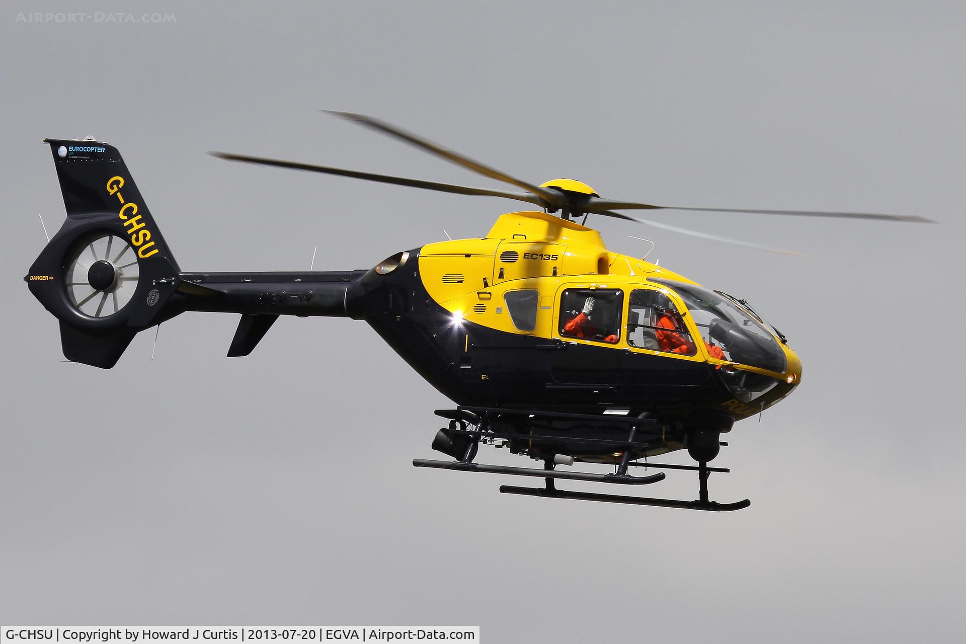 G-CHSU, 1998 Eurocopter EC-135T-1 C/N 0079, At the Royal International Air Tattoo 2013.
