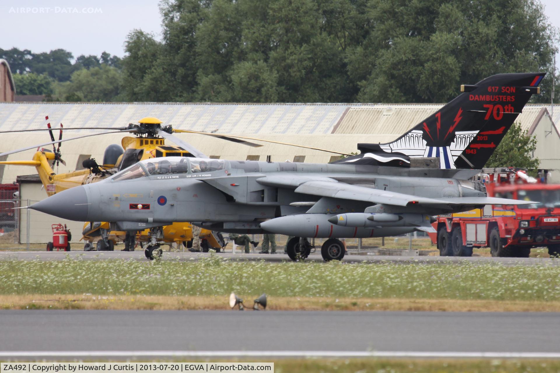 ZA492, 1983 Panavia Tornado GR.4 C/N 310/BS108/3144, At the Royal International Air Tattoo 2013.
