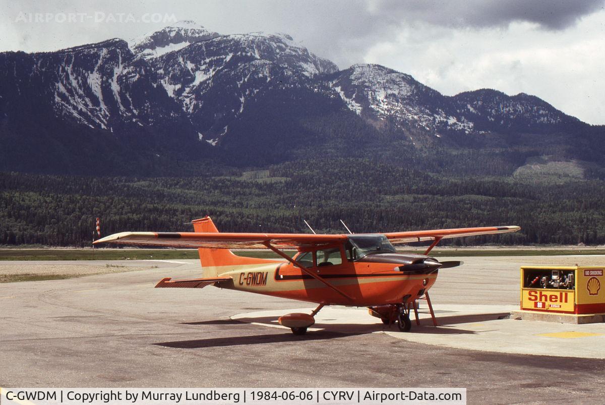 C-GWDM, 1972 Cessna 172L C/N 17260526, Fueling up at Revelstoke, BC.