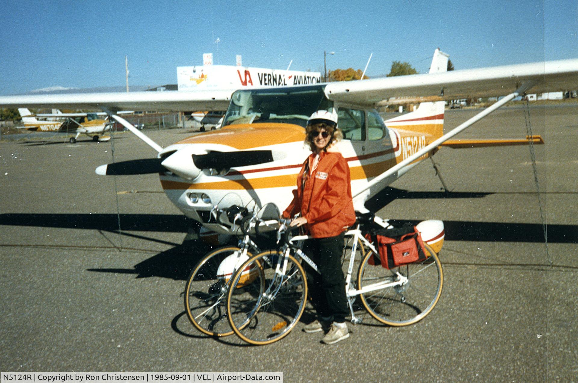 N5124R, 1974 Cessna 172M C/N 17263342, My wife, Ellen and I used 5124R to transport our bicycles to various sites such as Vernal, Utah where we did sight-seeing rides from the airport.  5124R was a wonderful, reliable aircraft!