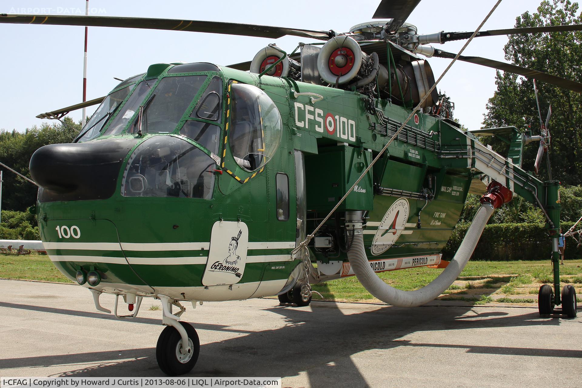 I-CFAG, 1970 Erickson S-64F C/N 64088, CFS-100, 'Geronimo' of the Corpo Forestale.