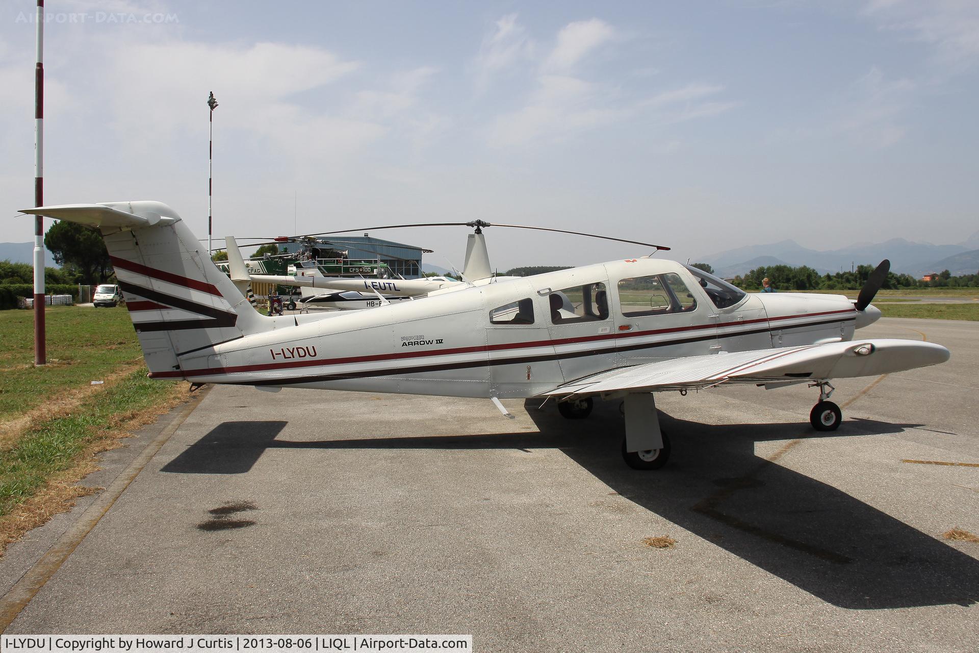 I-LYDU, 1981 Piper PA-28RT-201 Arrow IV Arrow IV C/N 28R-8118047, Privately owned; resident here.