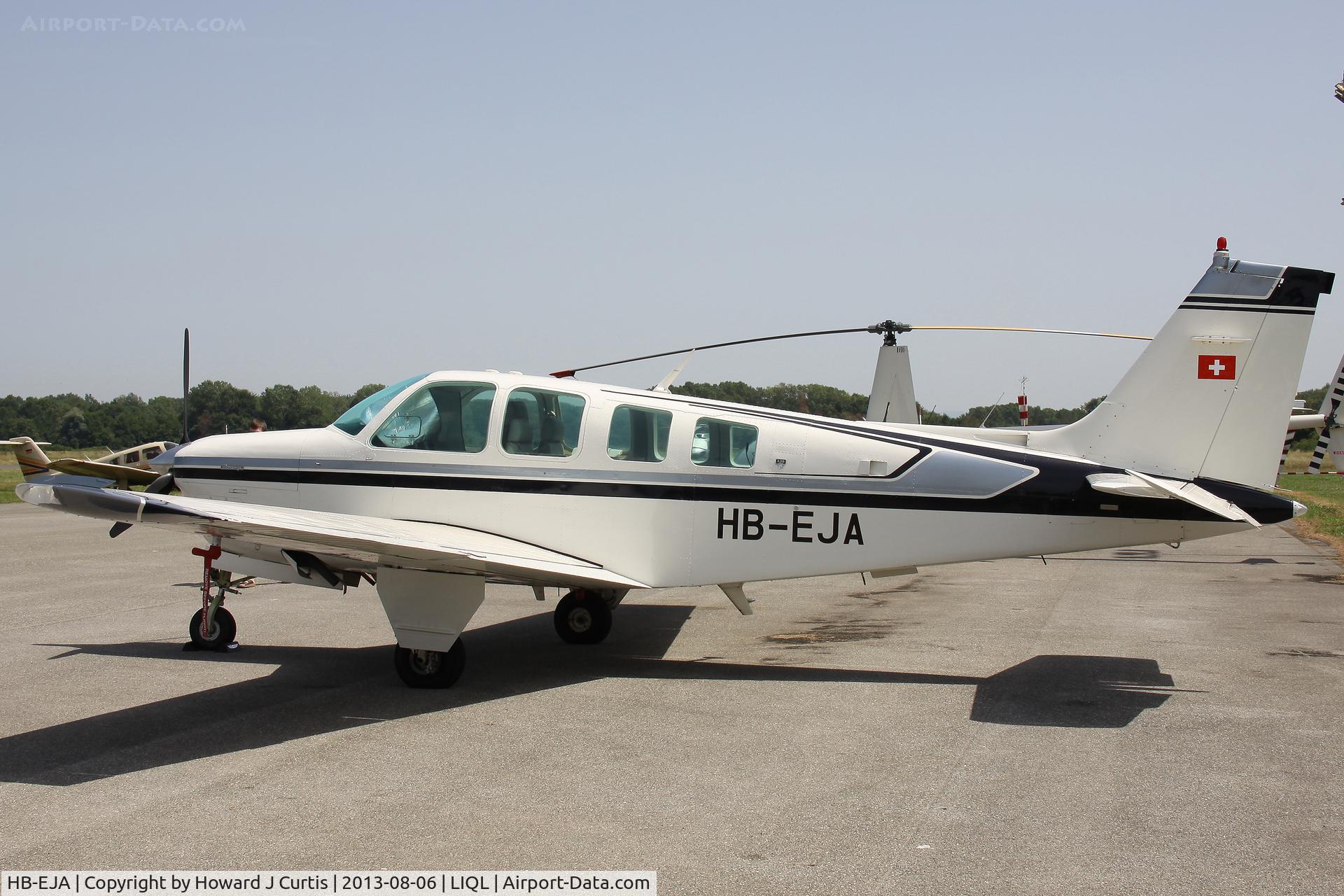 HB-EJA, 1980 Beech A36 Bonanza 36 C/N E-1669, Privately owned.