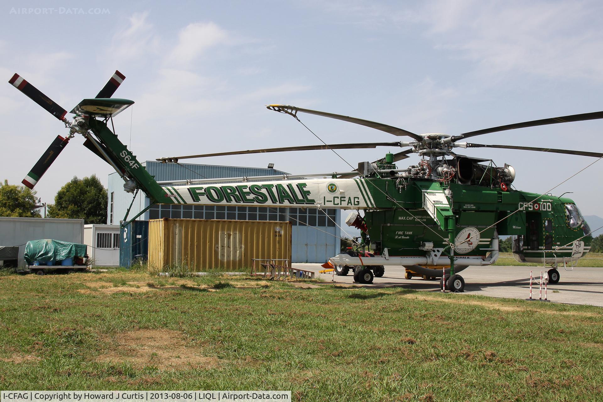I-CFAG, 1970 Erickson S-64F C/N 64088, CFS-100, 'Geronimo' of the Corpo Forestale.