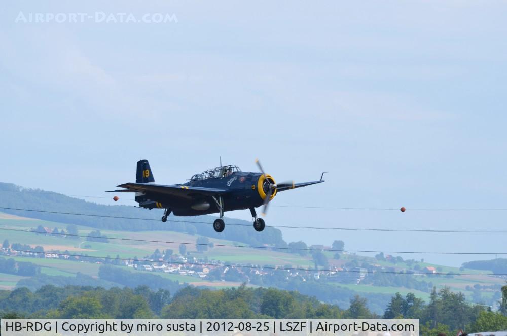 HB-RDG, 1945 Grumman TBM-3R Avenger C/N 3381, TBM-3E Avenger at air show Birrfeld