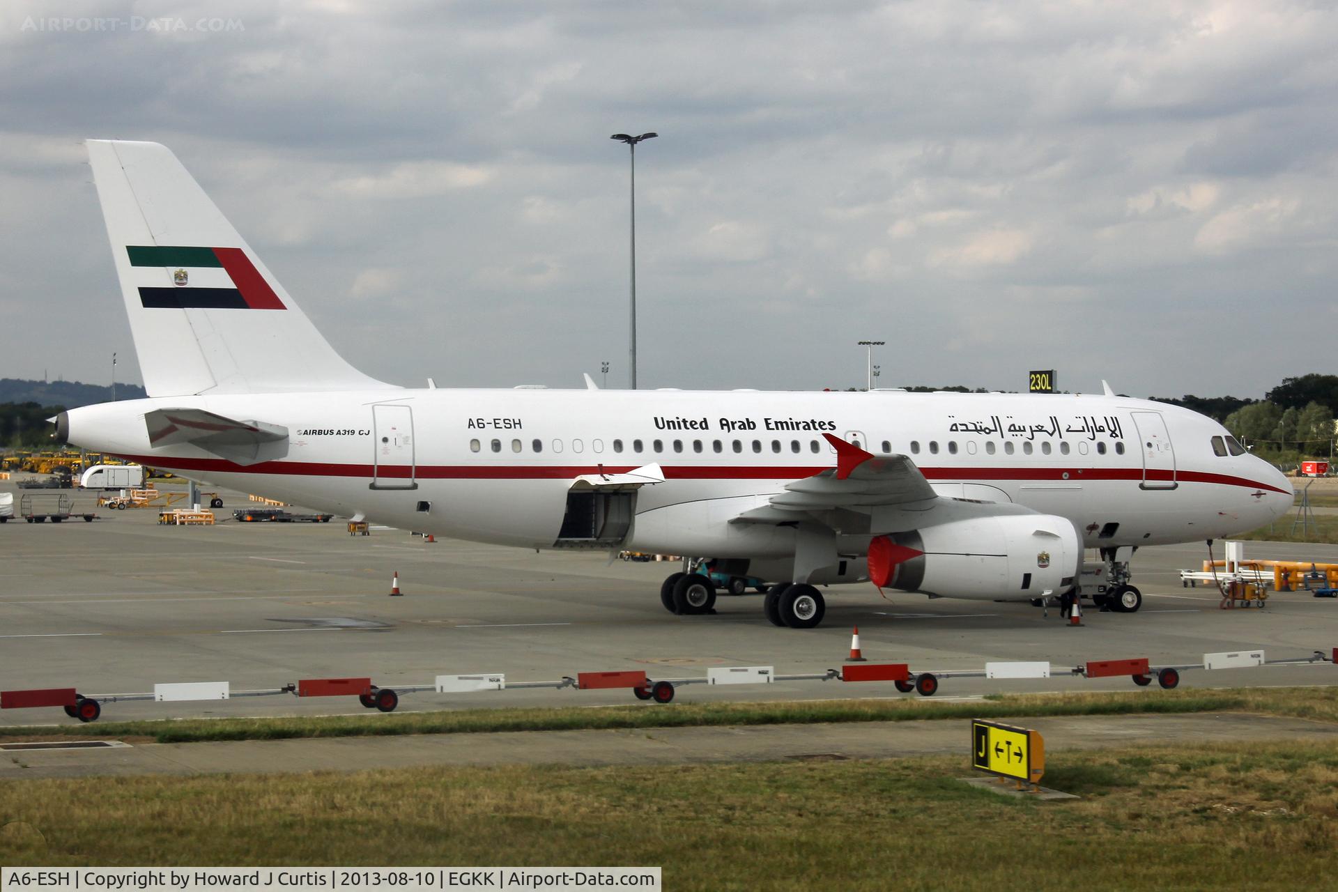 A6-ESH, 2000 Airbus VC-1A (A319-133/CJ) C/N 0910, United Arab Emirates.