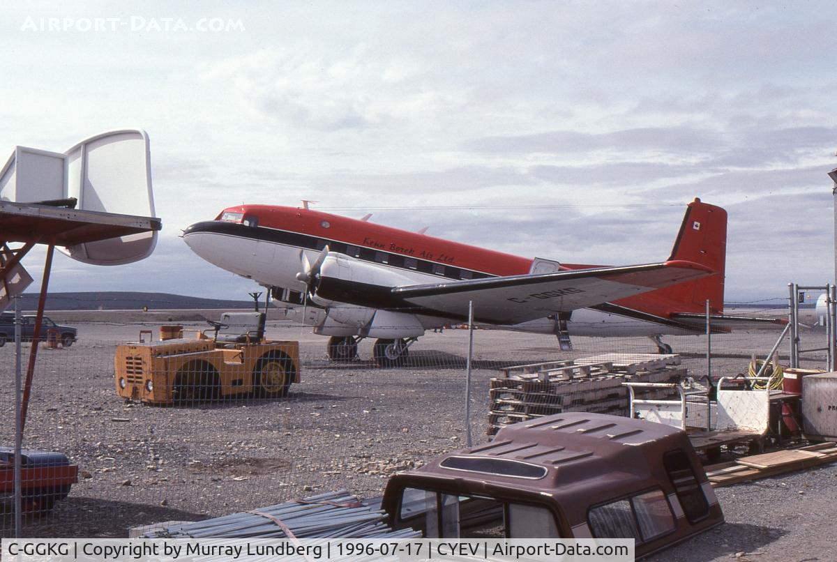 C-GGKG, 1952 Douglas R4D-8 C/N 43354, At Inuvik, NWT.