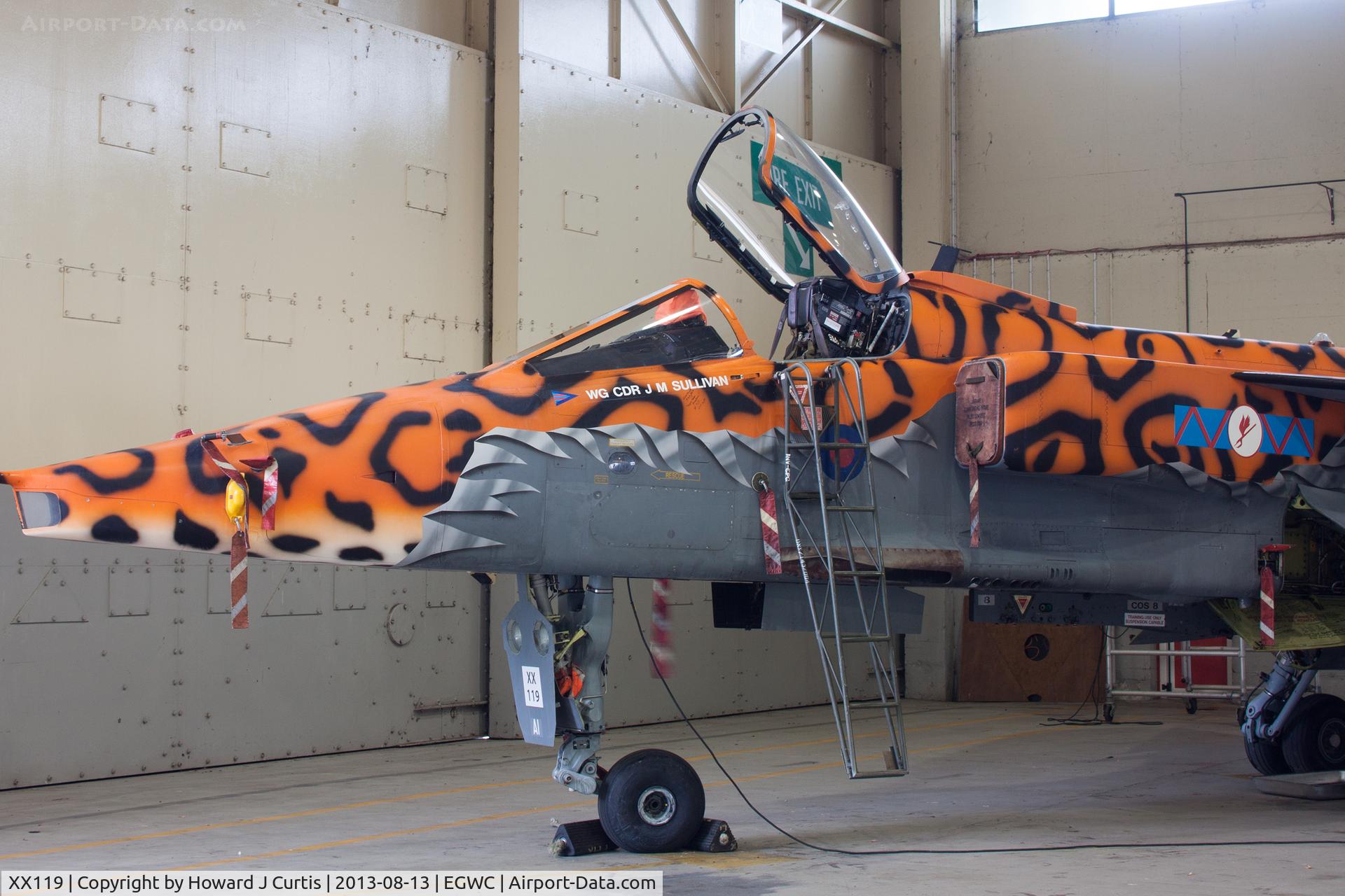 XX119, 1973 Sepecat Jaguar GR.3A C/N S.12, 8898M/AI, 1 SoTT. These markings were for the retirement of the Jaguar from the RAF and sponsored by 'Aircraft Illustrated' magazine.